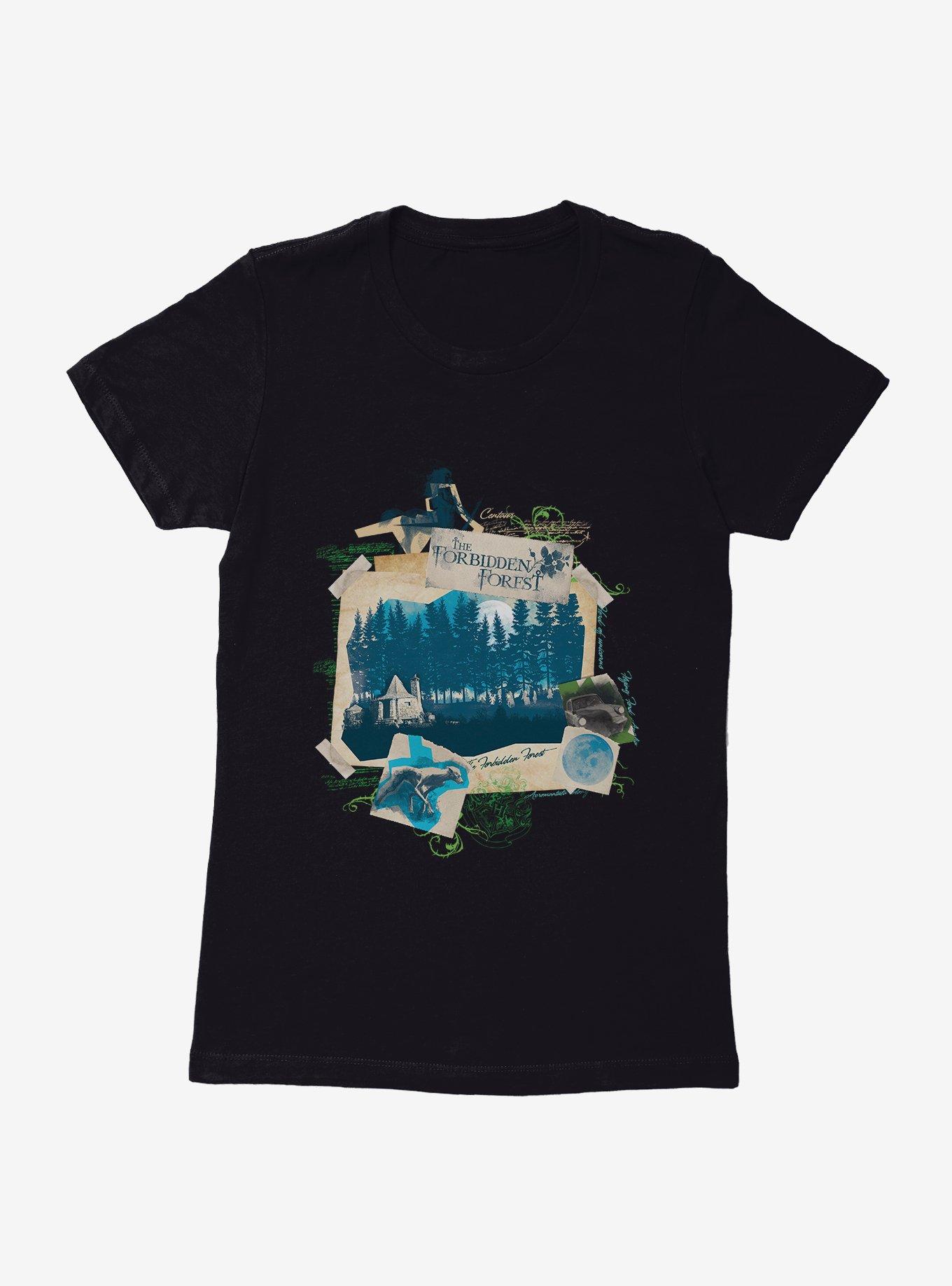 Harry Potter Forbidden Forest Collage Womens T-Shirt, , hi-res