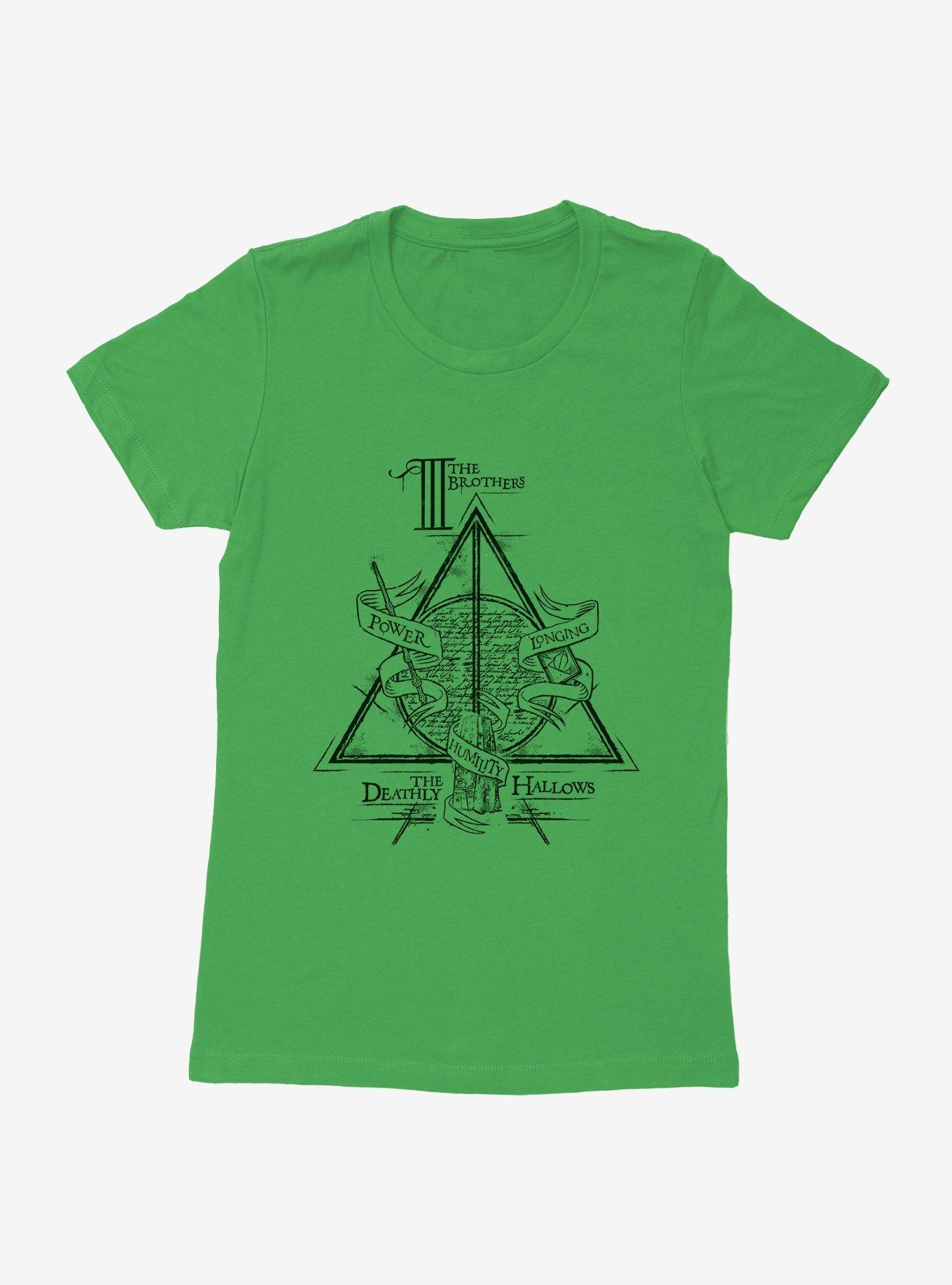 Harry Potter Deathly Hallows Three Brothers Womens T-Shirt, KELLY, hi-res