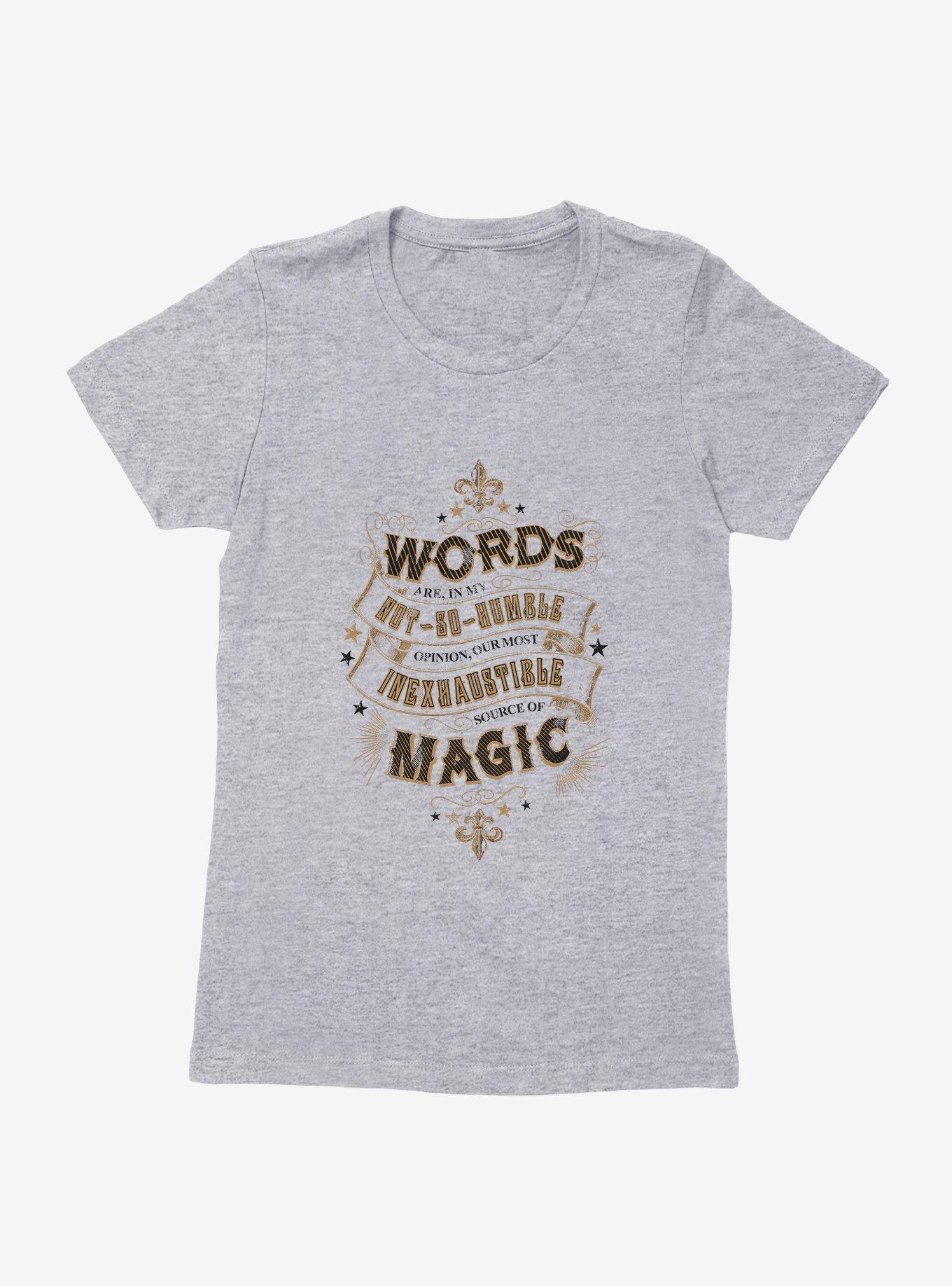 Harry Potter Words Are Magic Quote Womens T-Shirt