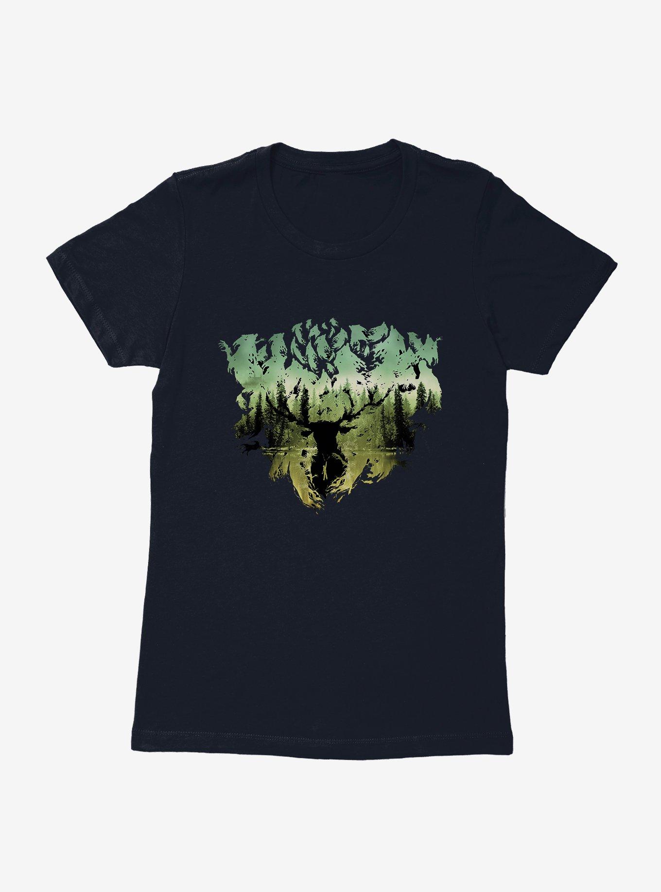 Harry Potter Forest Patronus Womens T-Shirt, MIDNIGHT NAVY, hi-res