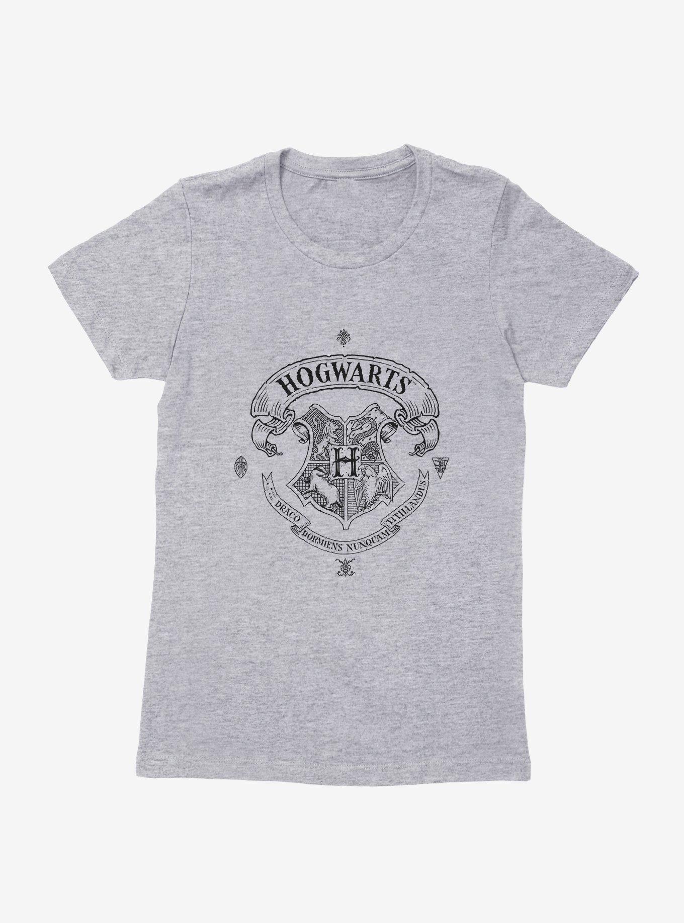 Harry Potter Hogwarts Shield Outline Womens T-Shirt, , hi-res
