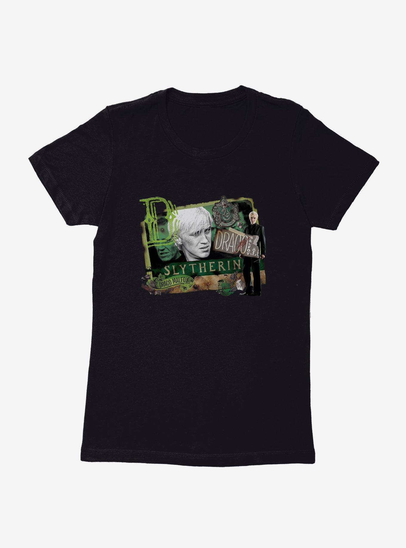 Harry Potter Draco Malfoy Collage Womens T-Shirt, BLACK, hi-res