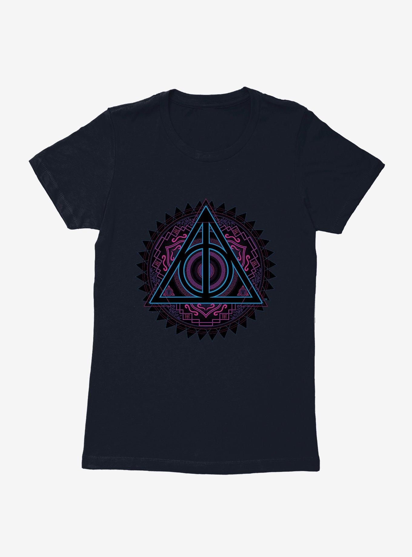 Harry Potter Deathly Hallows Symbols Womens T-Shirt