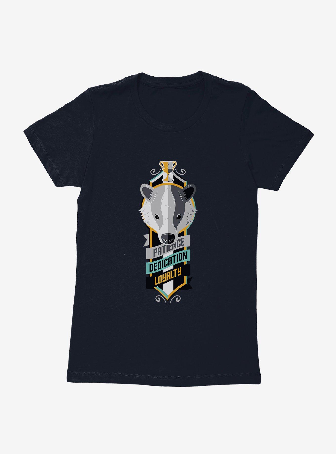 Harry Potter Hufflepuff Sigil Womens T-Shirt?, MIDNIGHT NAVY, hi-res