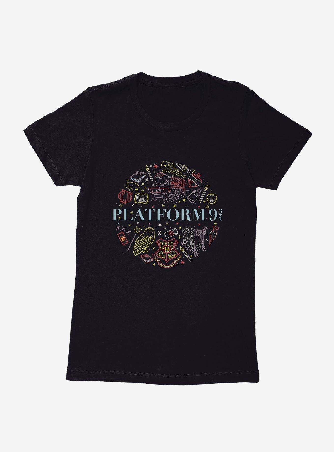 Harry Potter Platform 9 3/4 Cute Sketch Logo Womens T-Shirt?, , hi-res