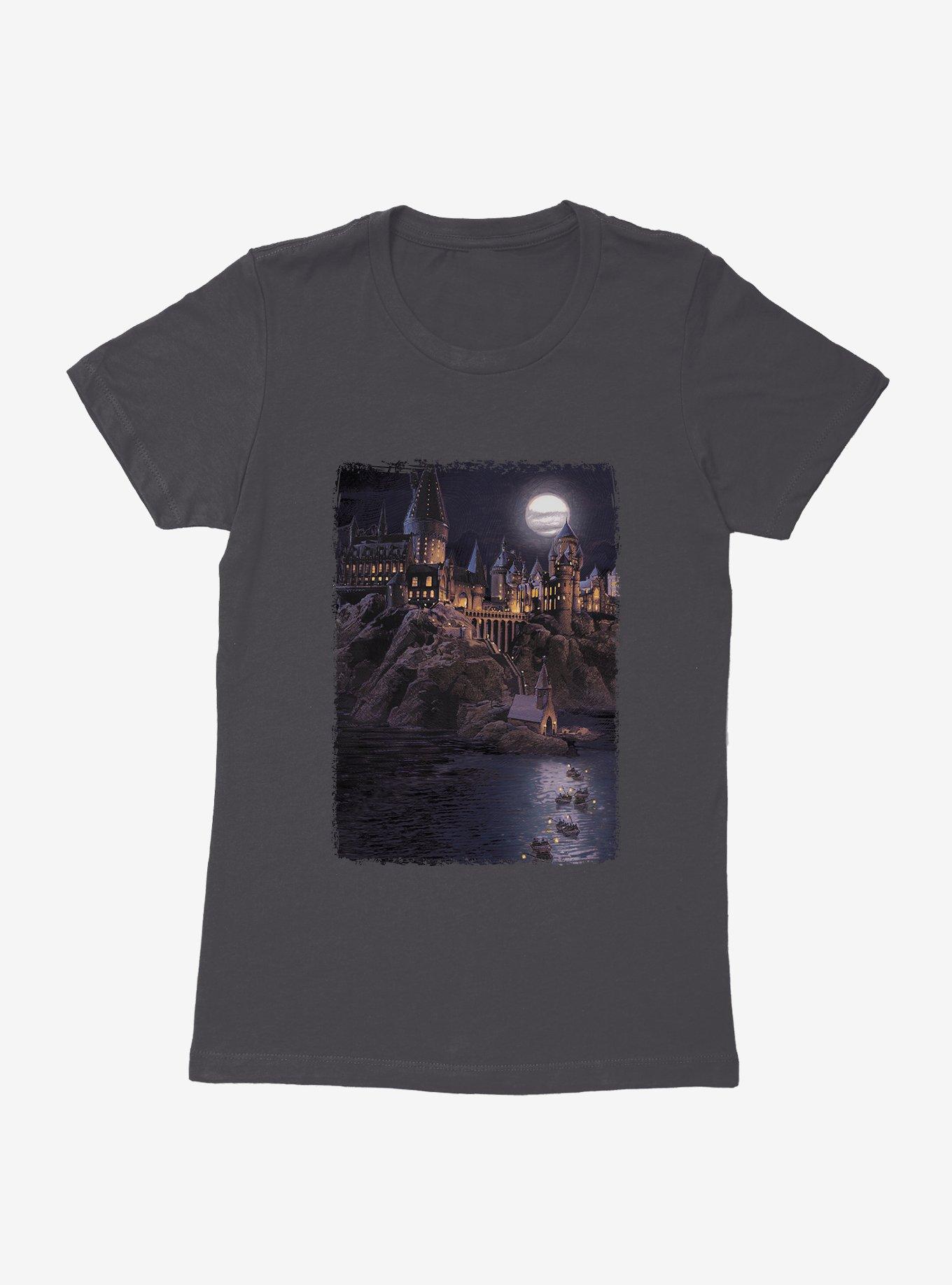 Harry Potter Boats To Hogwarts Dock Womens T-Shirt