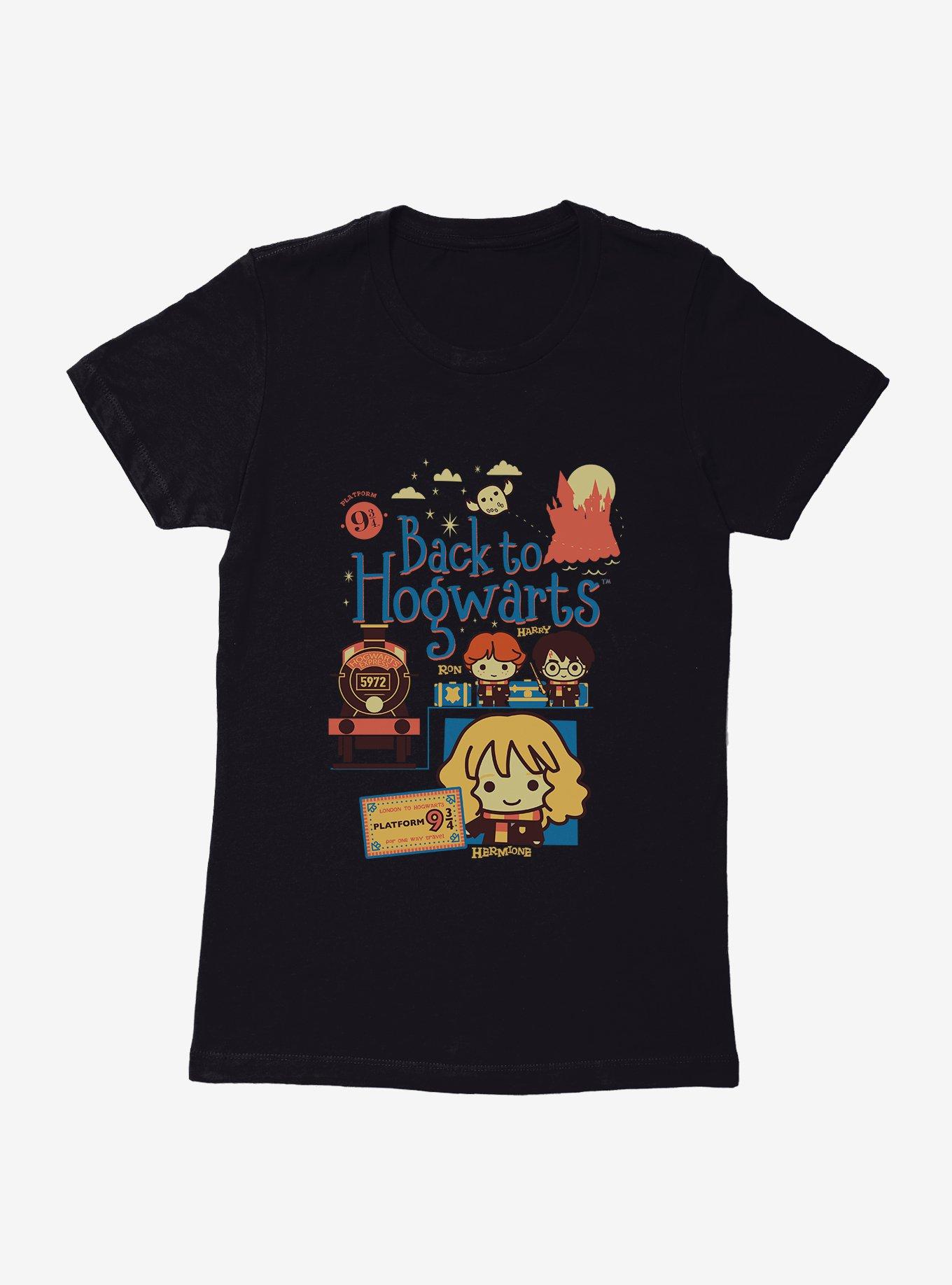 Harry Potter Platform 9 3/4 Chibi Art Womens T-Shirt, , hi-res