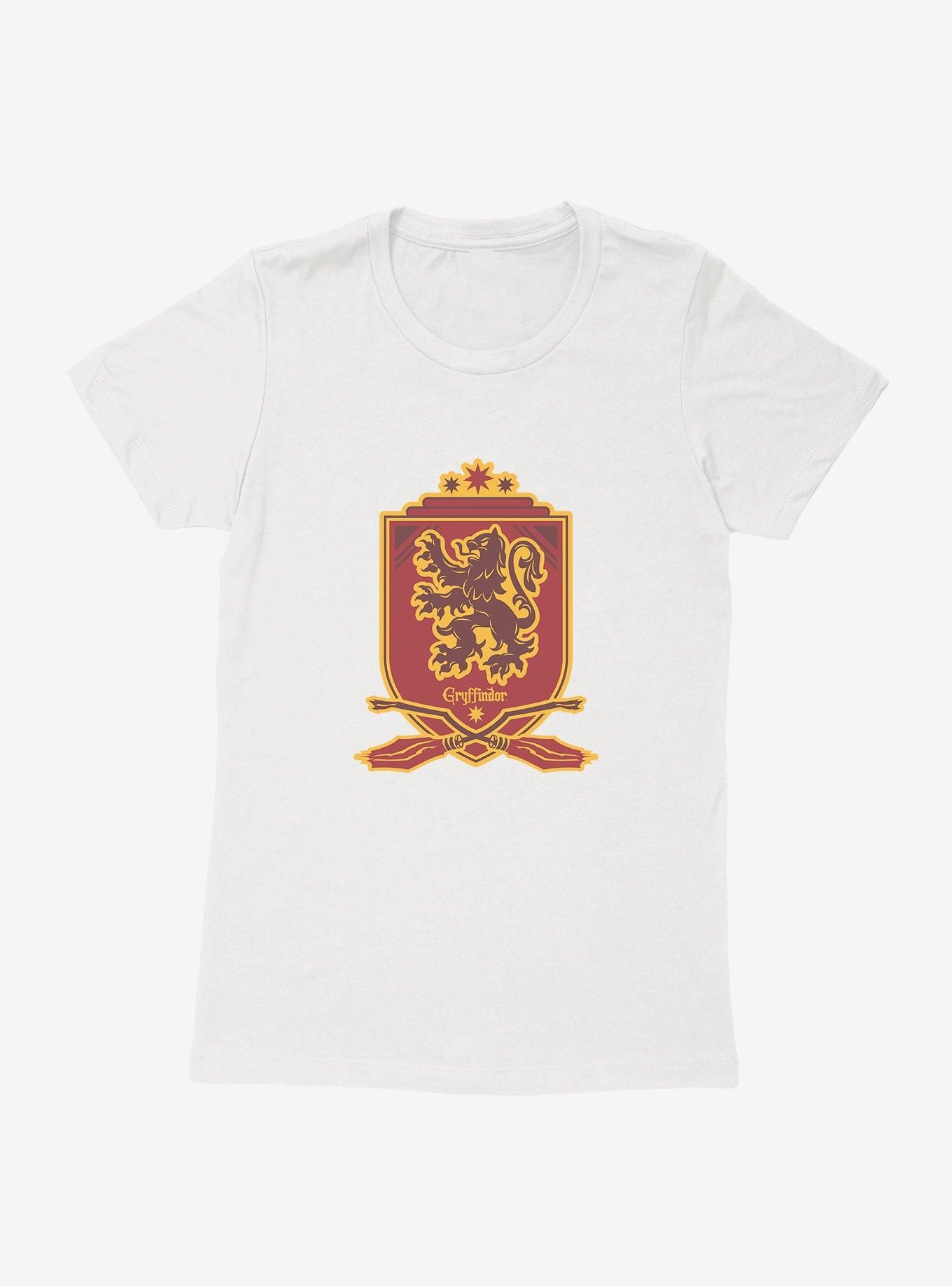 Harry Potter Gryffindor Quidditch Crest Womens T-Shirt, WHITE, hi-res