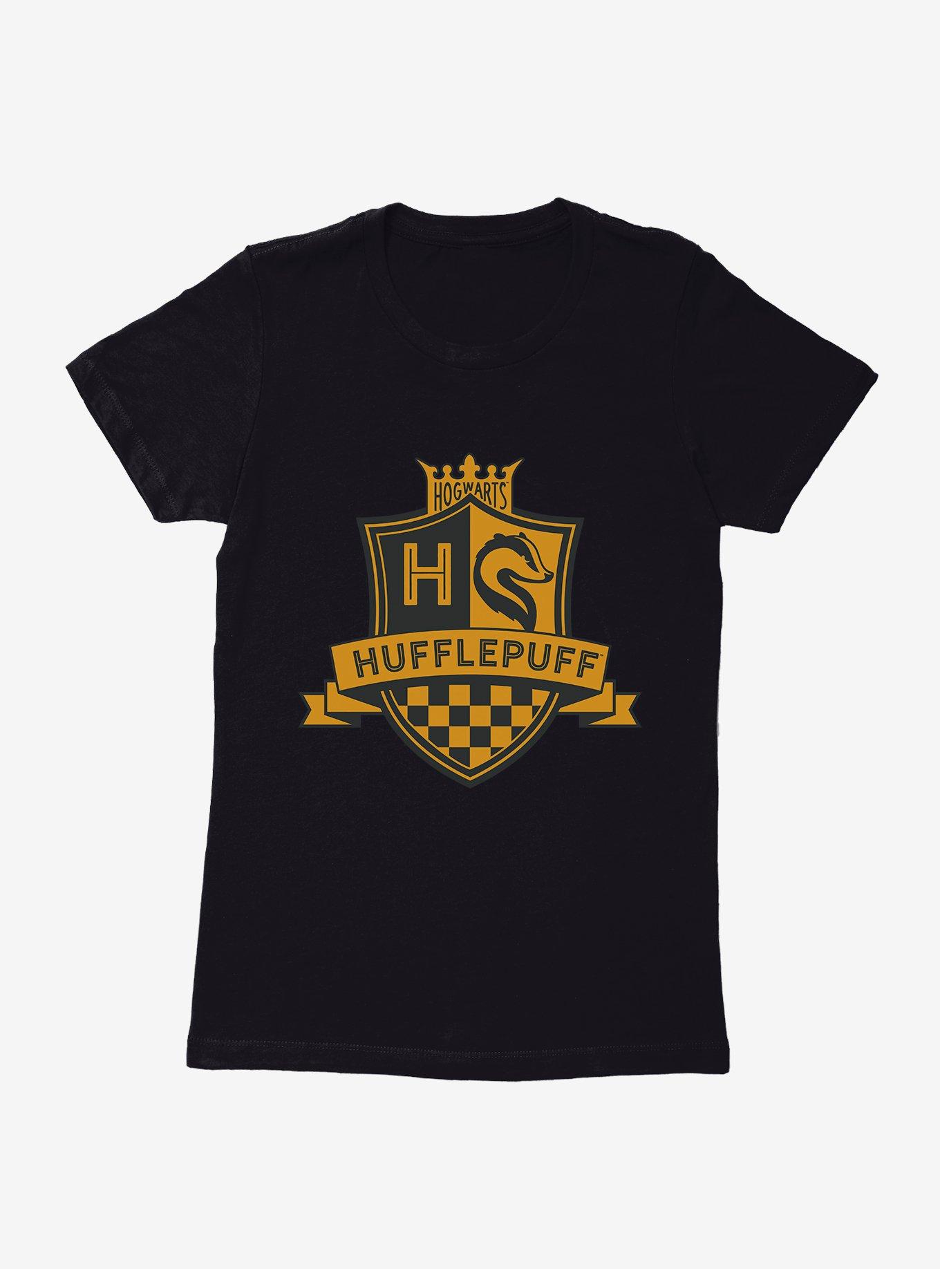 Harry Potter Hufflepuff House Crest Womens T-Shirt?, BLACK, hi-res