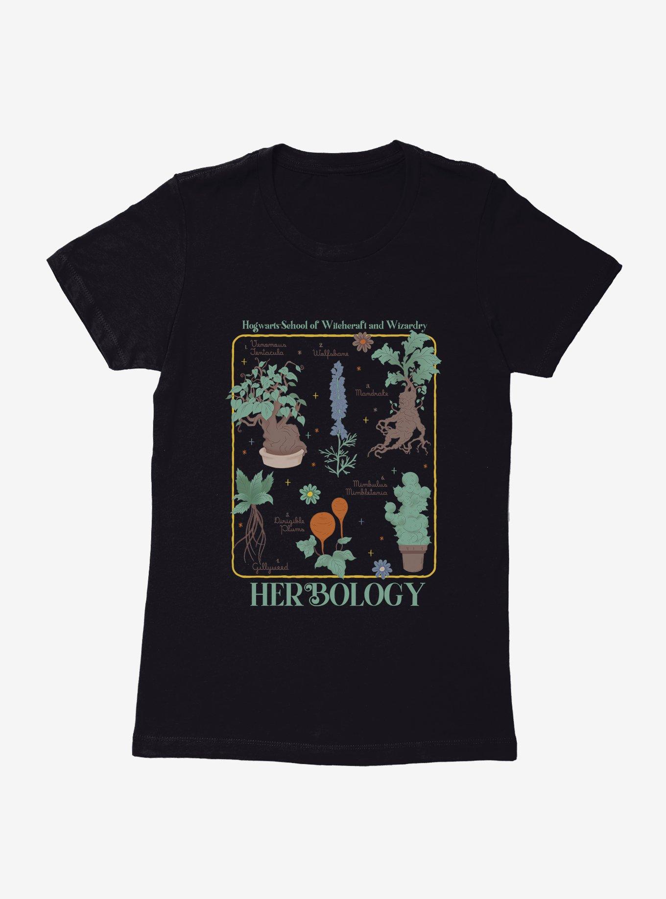 Harry Potter Herbology Textbook Plants Womens T-Shirt