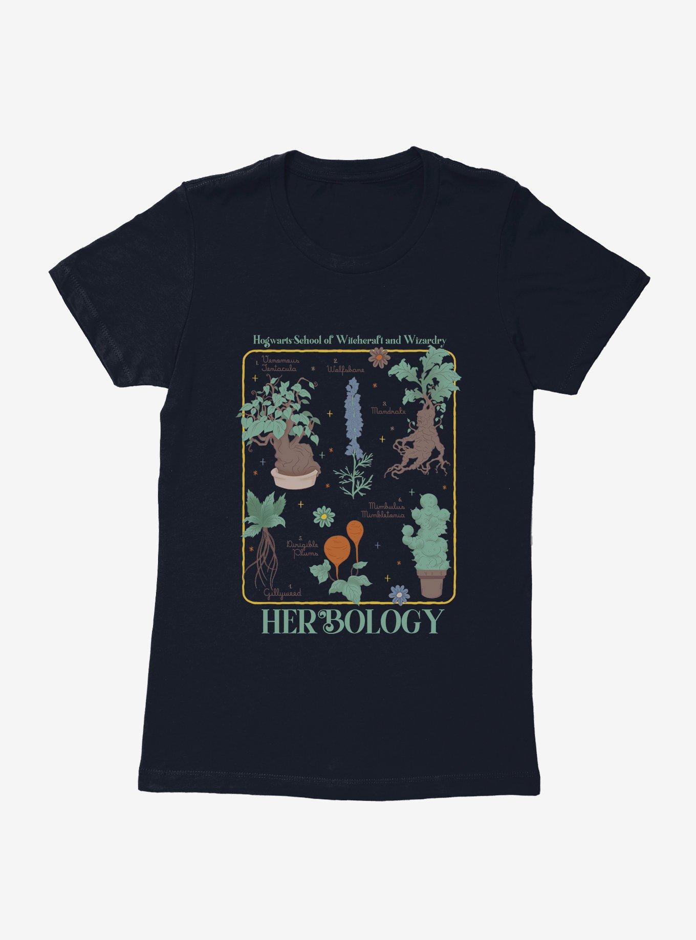 Harry Potter Herbology Textbook Plants Womens T-Shirt, MIDNIGHT NAVY, hi-res