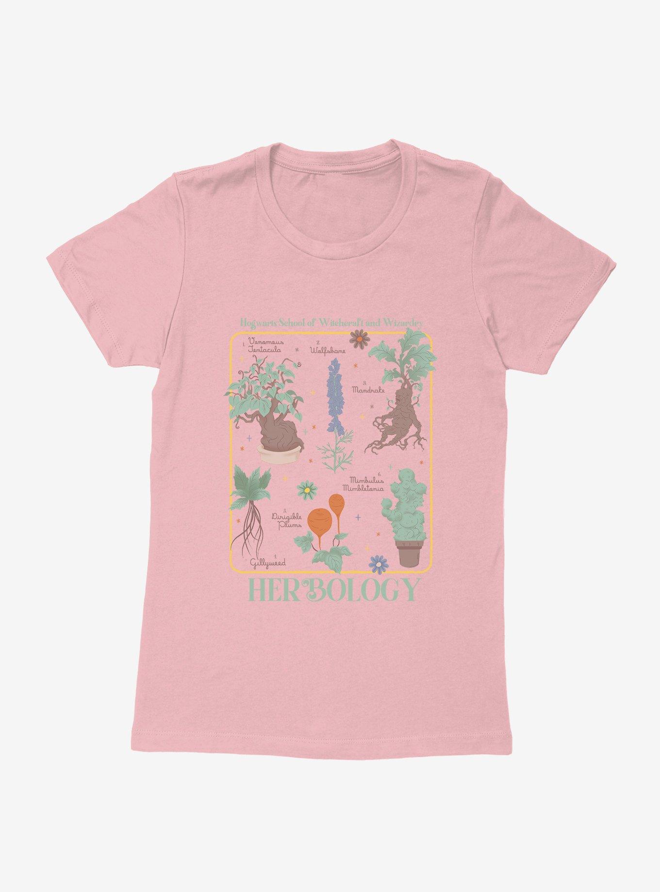 Harry Potter Herbology Textbook Plants Womens T-Shirt, LIGHT PINK, hi-res