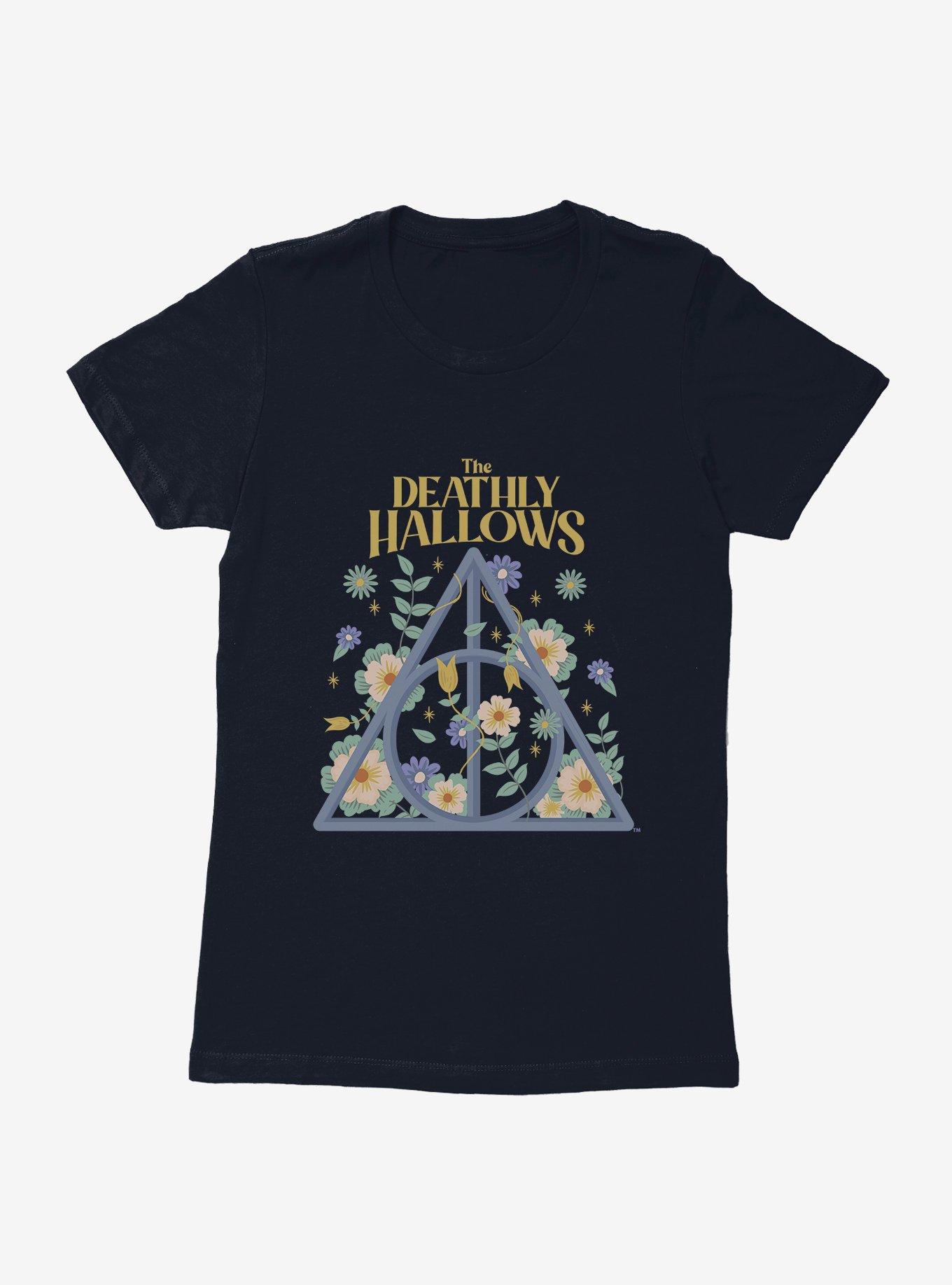 Harry Potter The Deathly Hallows Flowers Womens T-Shirt, , hi-res