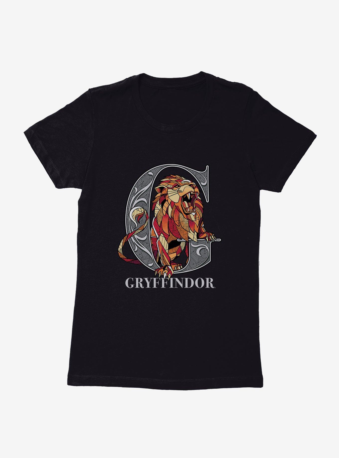 Harry Potter Gryffindor Classic Geometric Letter Womens T-Shirt?, BLACK, hi-res