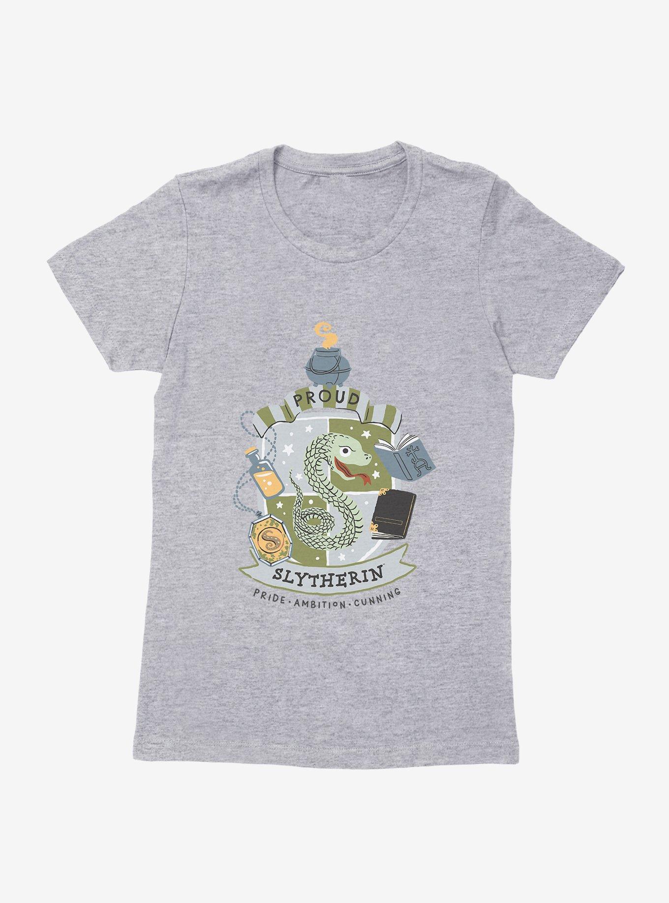 Harry Potter Slytherin Proud Womens T-Shirt, HEATHER GREY, hi-res