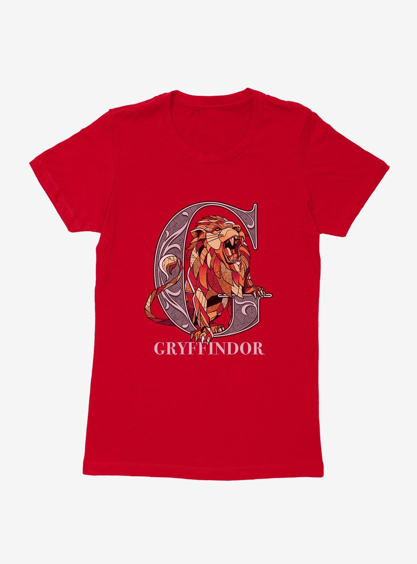 Harry Potter Gryffindor Classic Geometric Letter Womens T-Shirt?, RED, hi-res