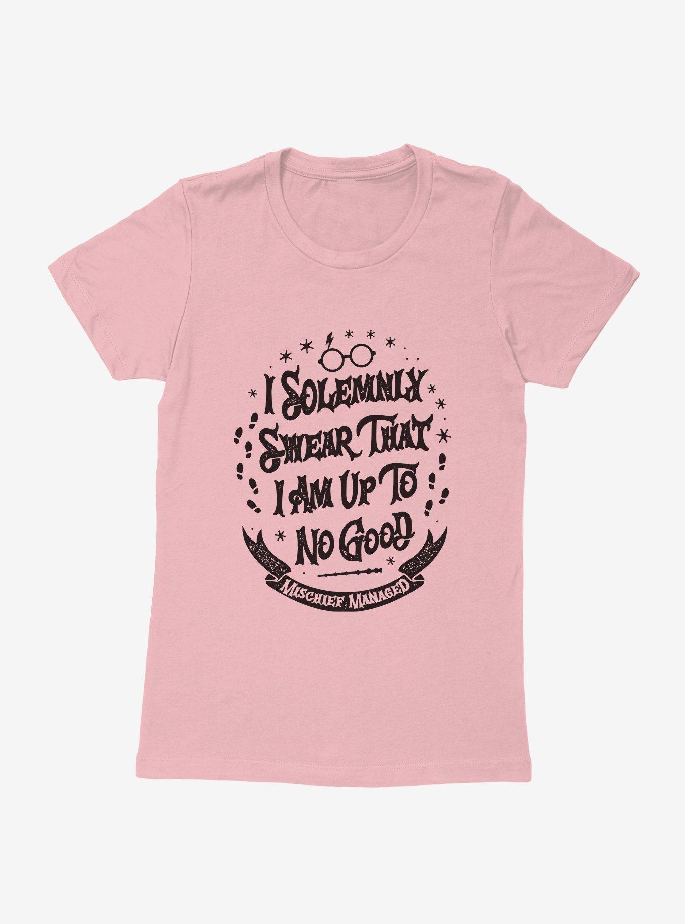 Harry Potter Solemnly Swear No Good Womens T-Shirt, LIGHT PINK, hi-res