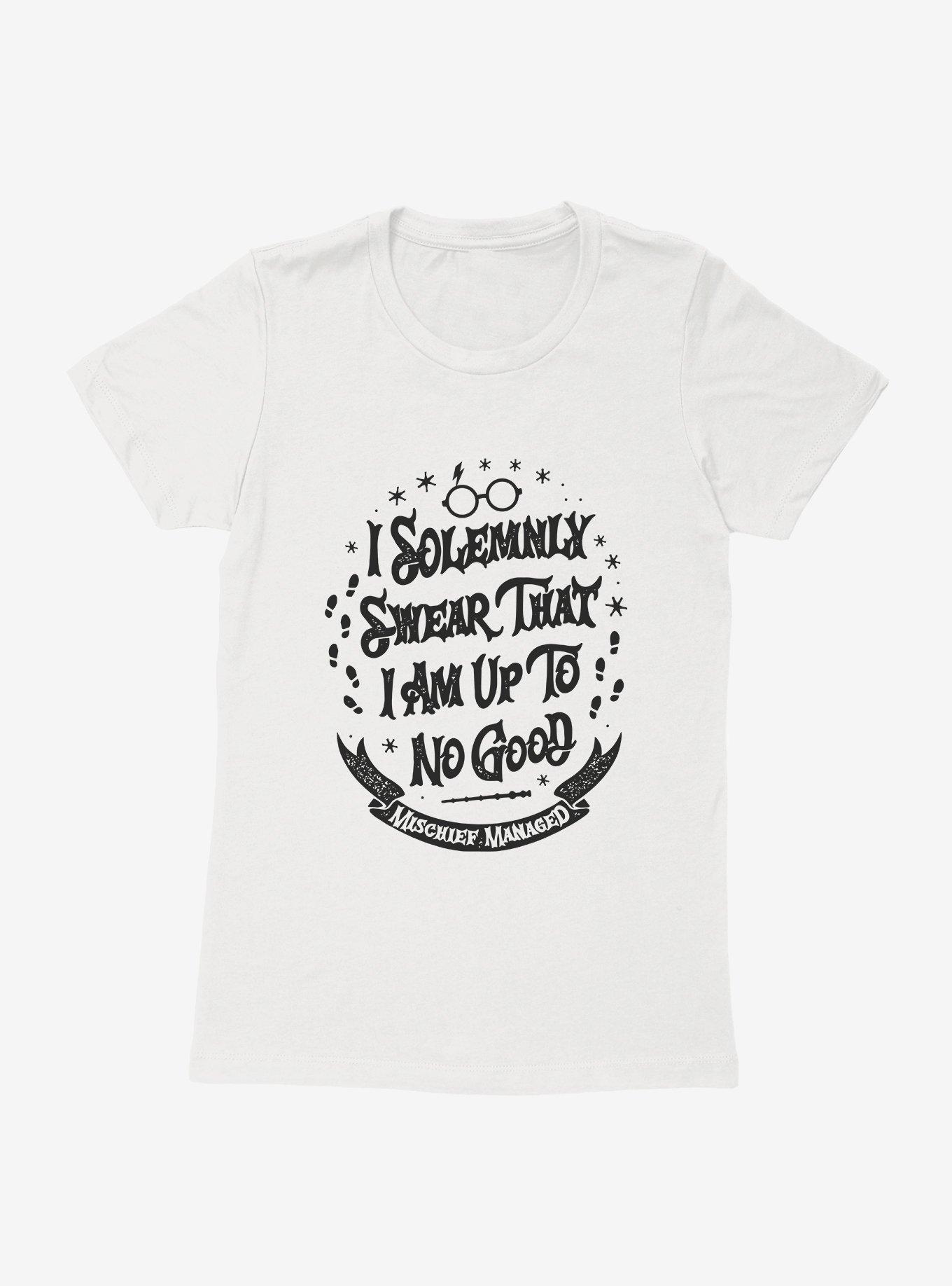 Harry Potter Solemnly Swear No Good Womens T-Shirt, WHITE, hi-res