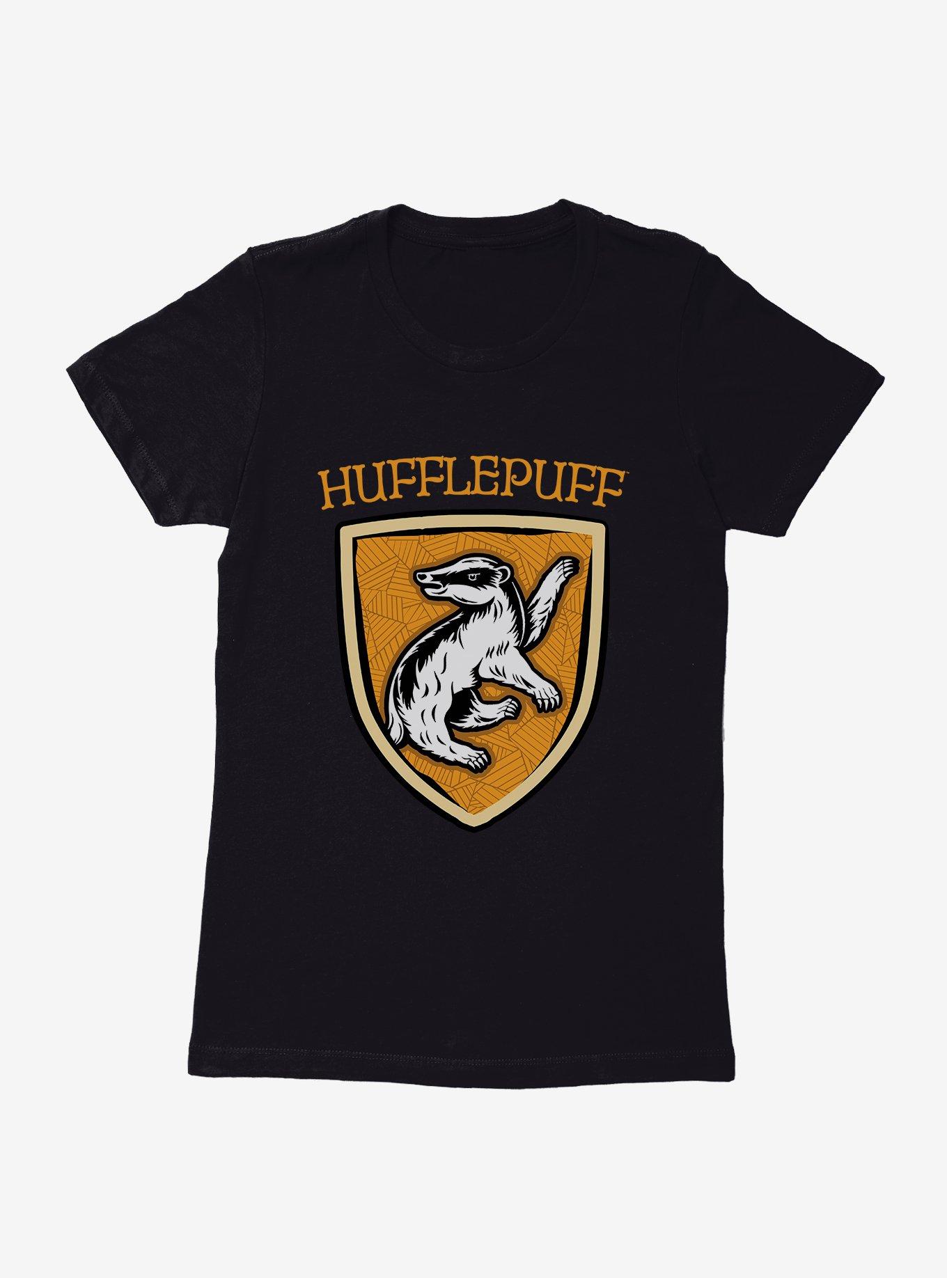 Harry Potter Hufflepuff Modern Geometric Emblem Womens T-Shirt?