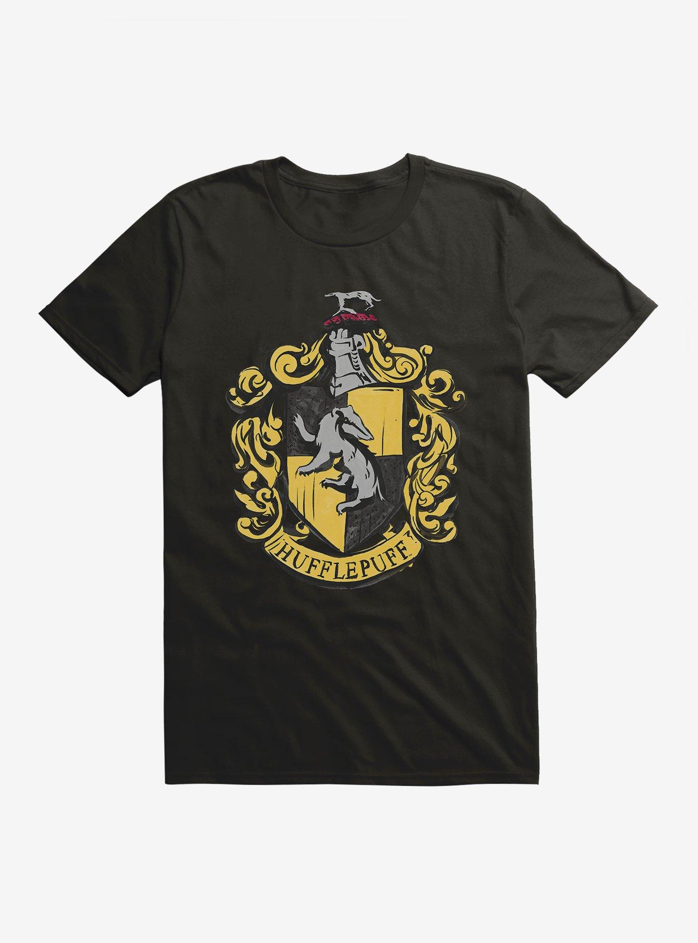 Harry Potter Hufflepuff Shield T-Shirt, BLACK, hi-res