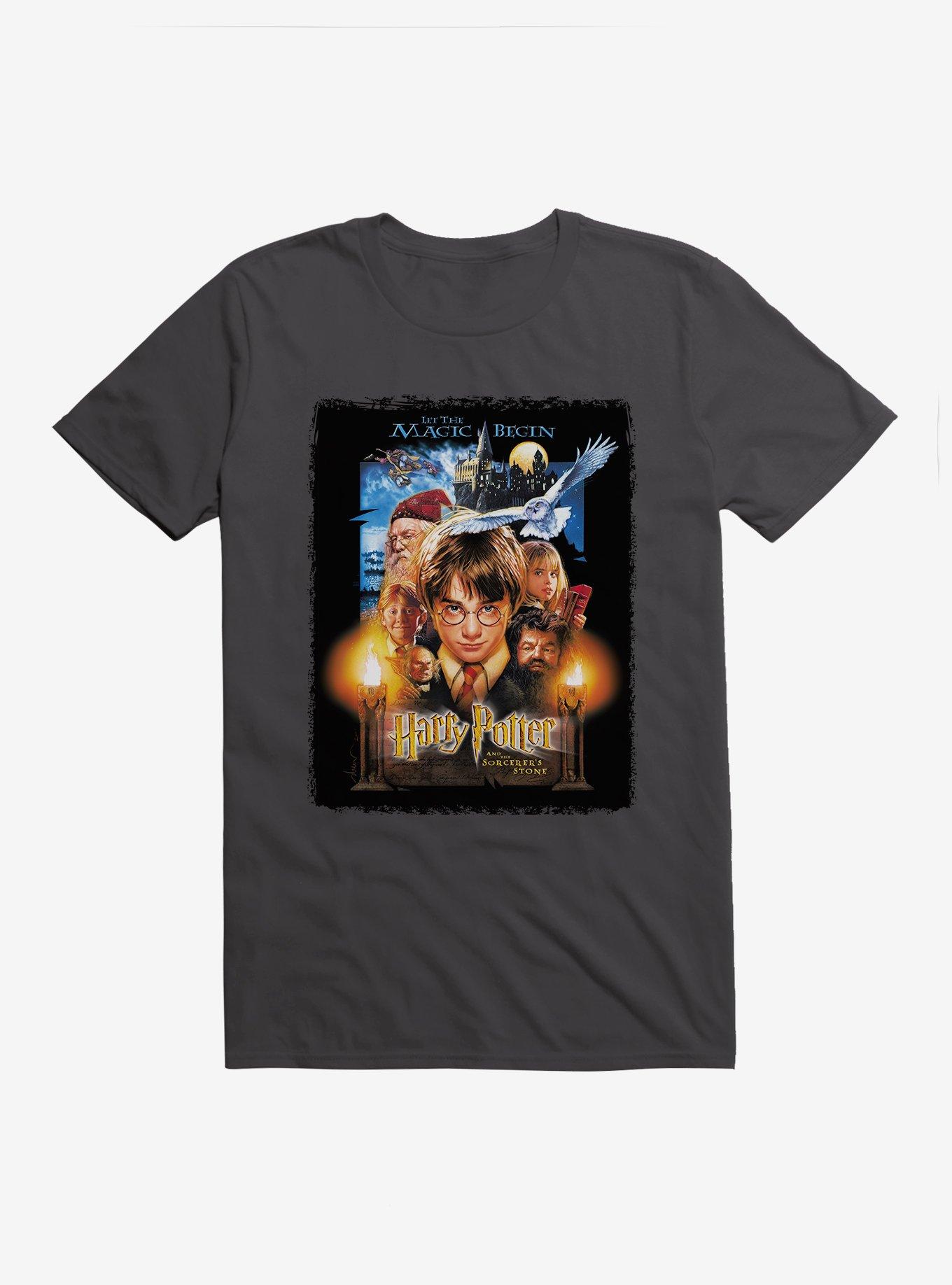 Harry Potter and the Sorcerer's Stone Movie Poster T-Shirt, HEAVY METAL, hi-res