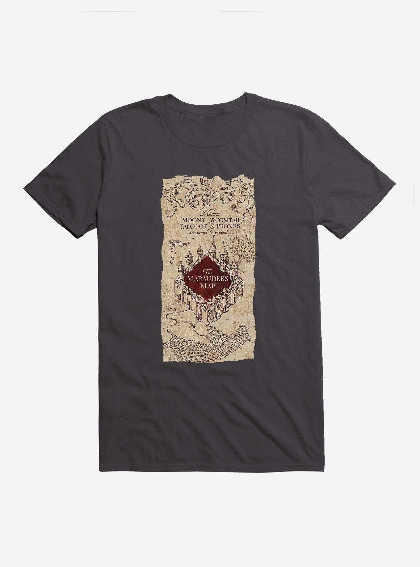 Harry Potter Marauders Map T-Shirt, HEAVY METAL, hi-res