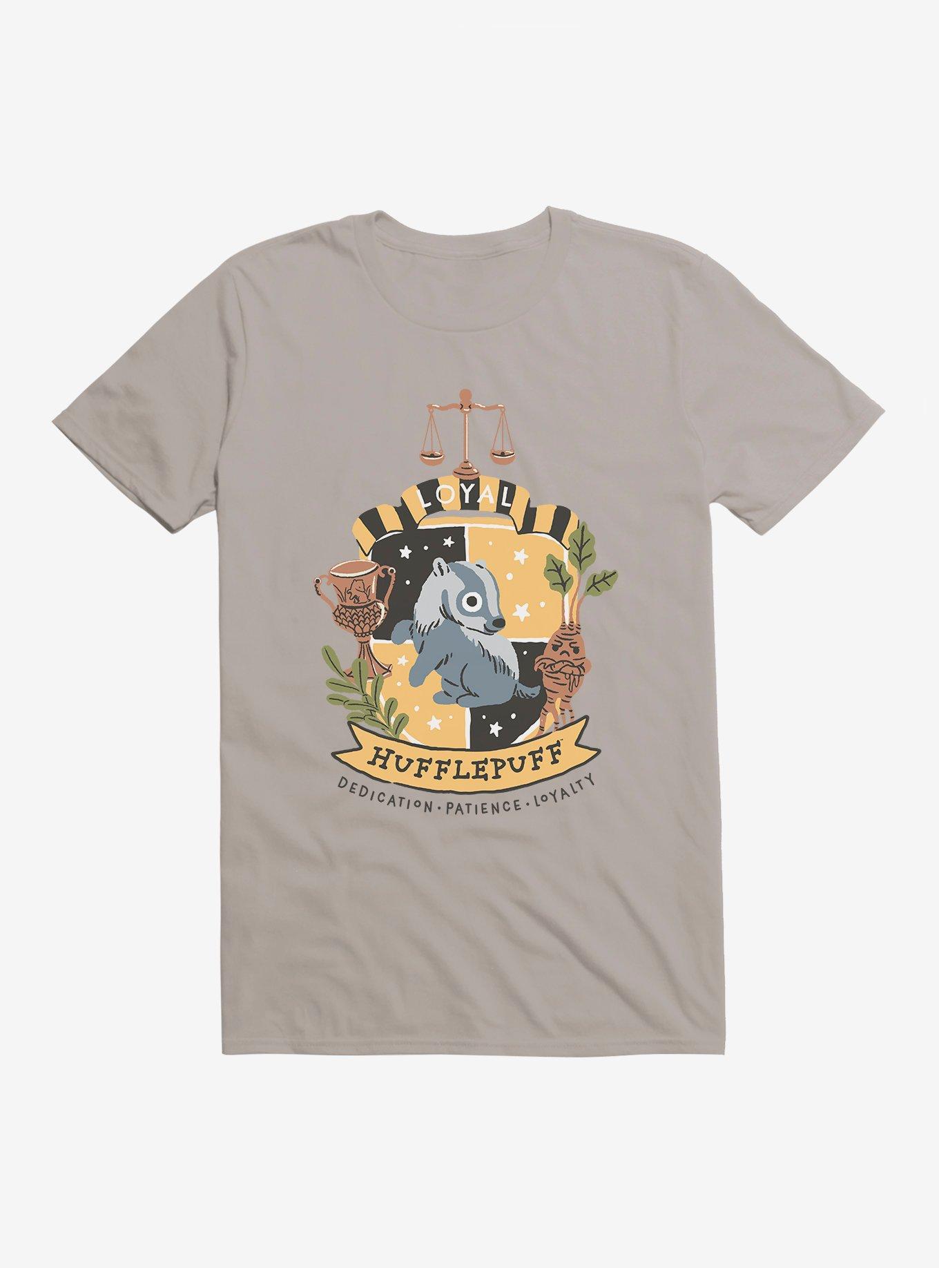 Harry Potter Hufflepuff Loyal T-Shirt, LIGHT GREY, hi-res