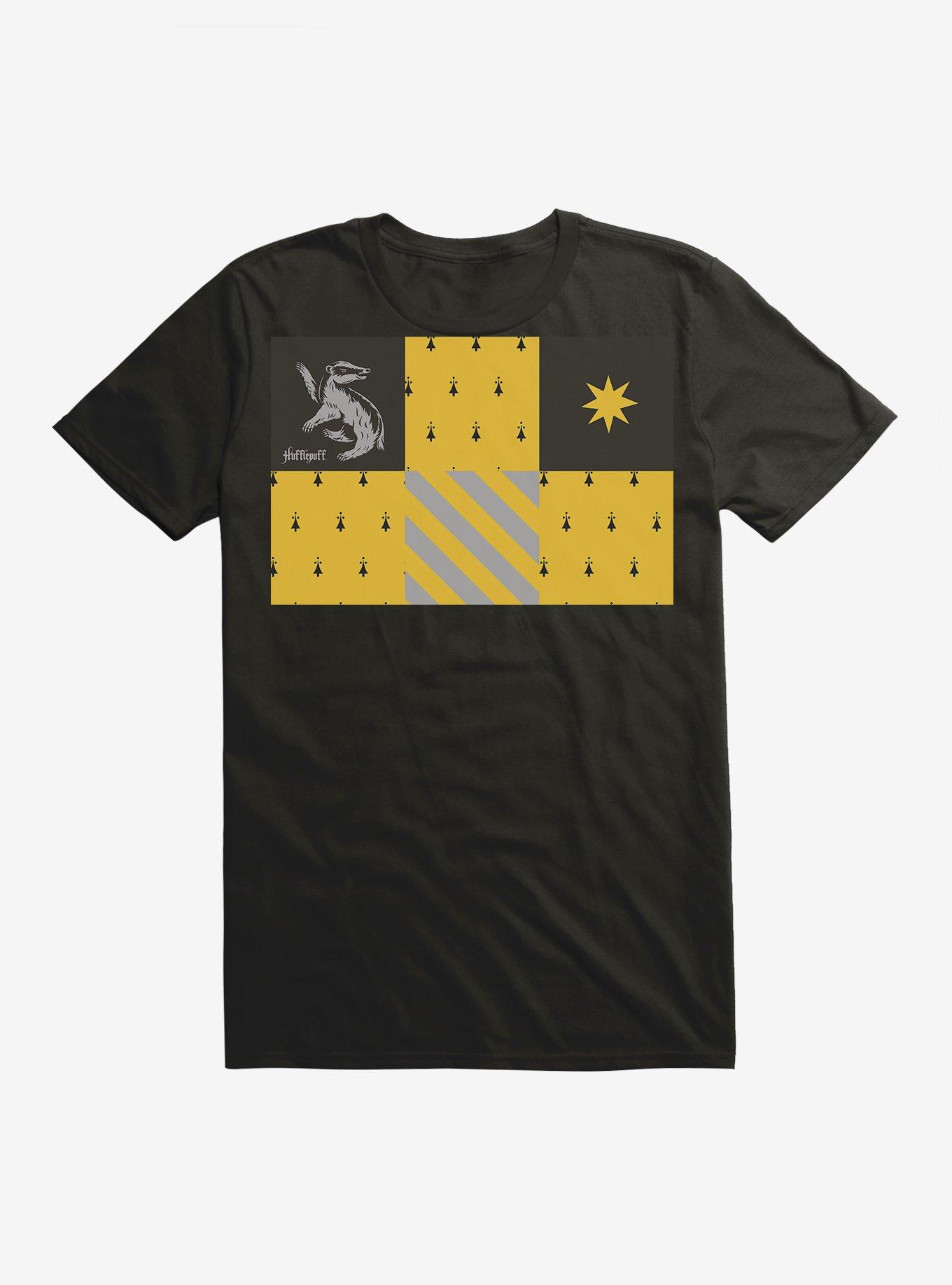 Harry Potter Hufflepuff Checkered Patterns T-Shirt