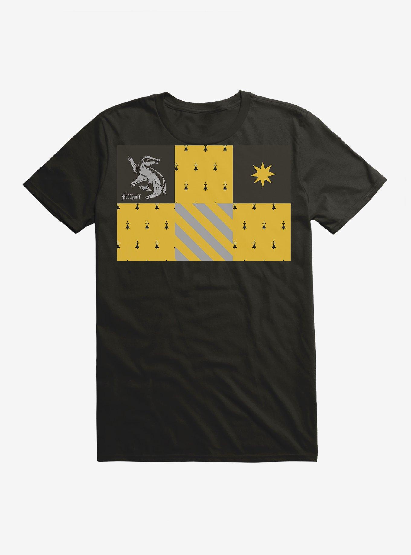 Harry Potter Hufflepuff Checkered Patterns T-Shirt, , hi-res