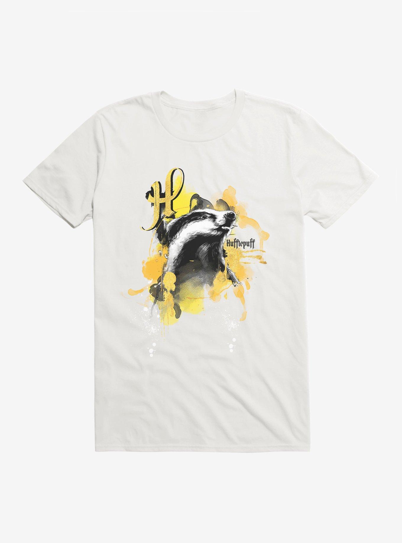 Harry Potter Hufflepuff Paint Splatter T-Shirt