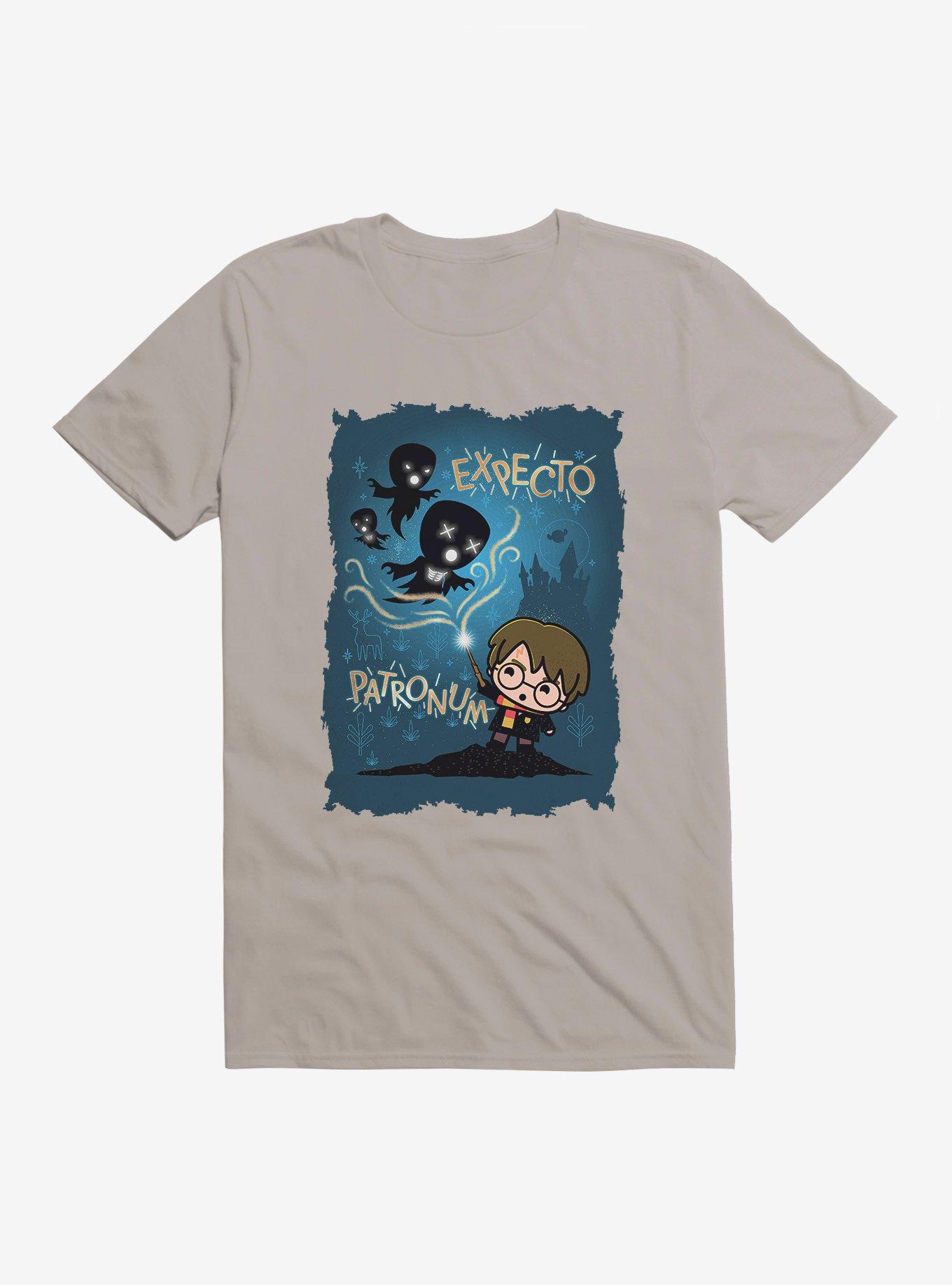 Harry Potter Expecto Patronum Blue Background T-Shirt, , hi-res