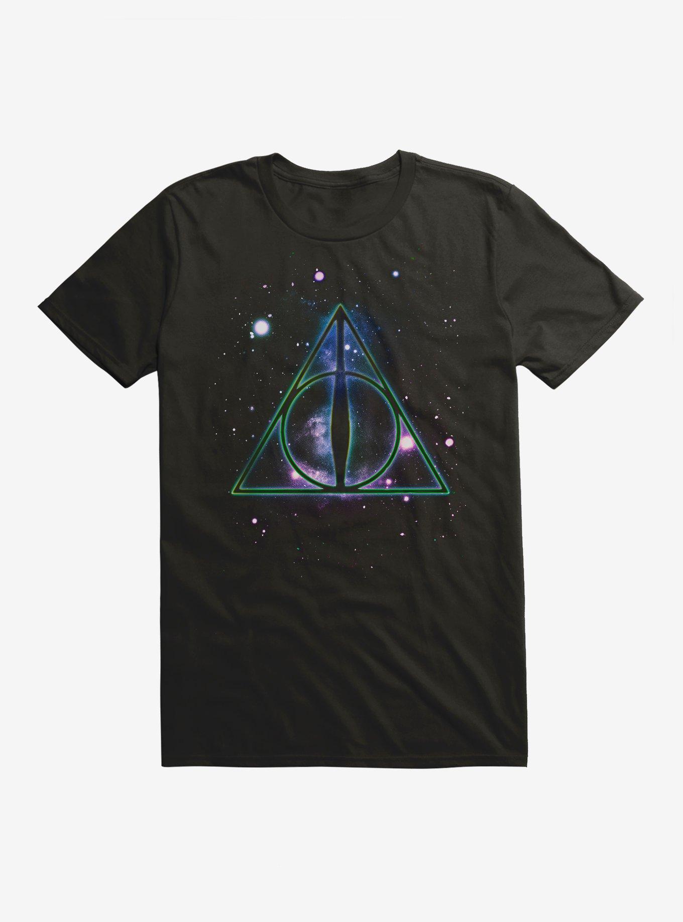 Harry Potter Deathly Hallows Celestial T-Shirt, BLACK, hi-res