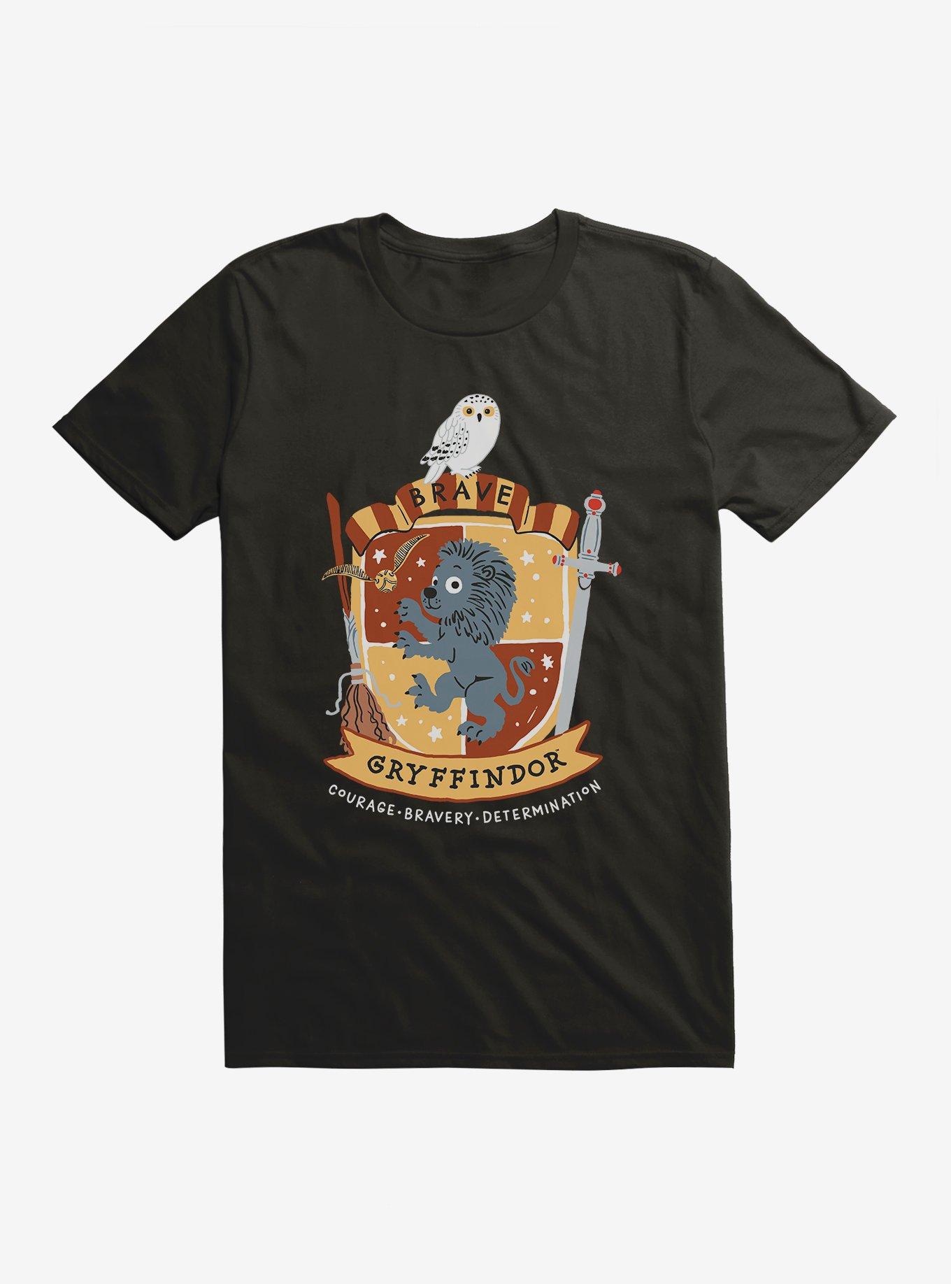 Harry Potter Gryffindor Brave T-Shirt, BLACK, hi-res