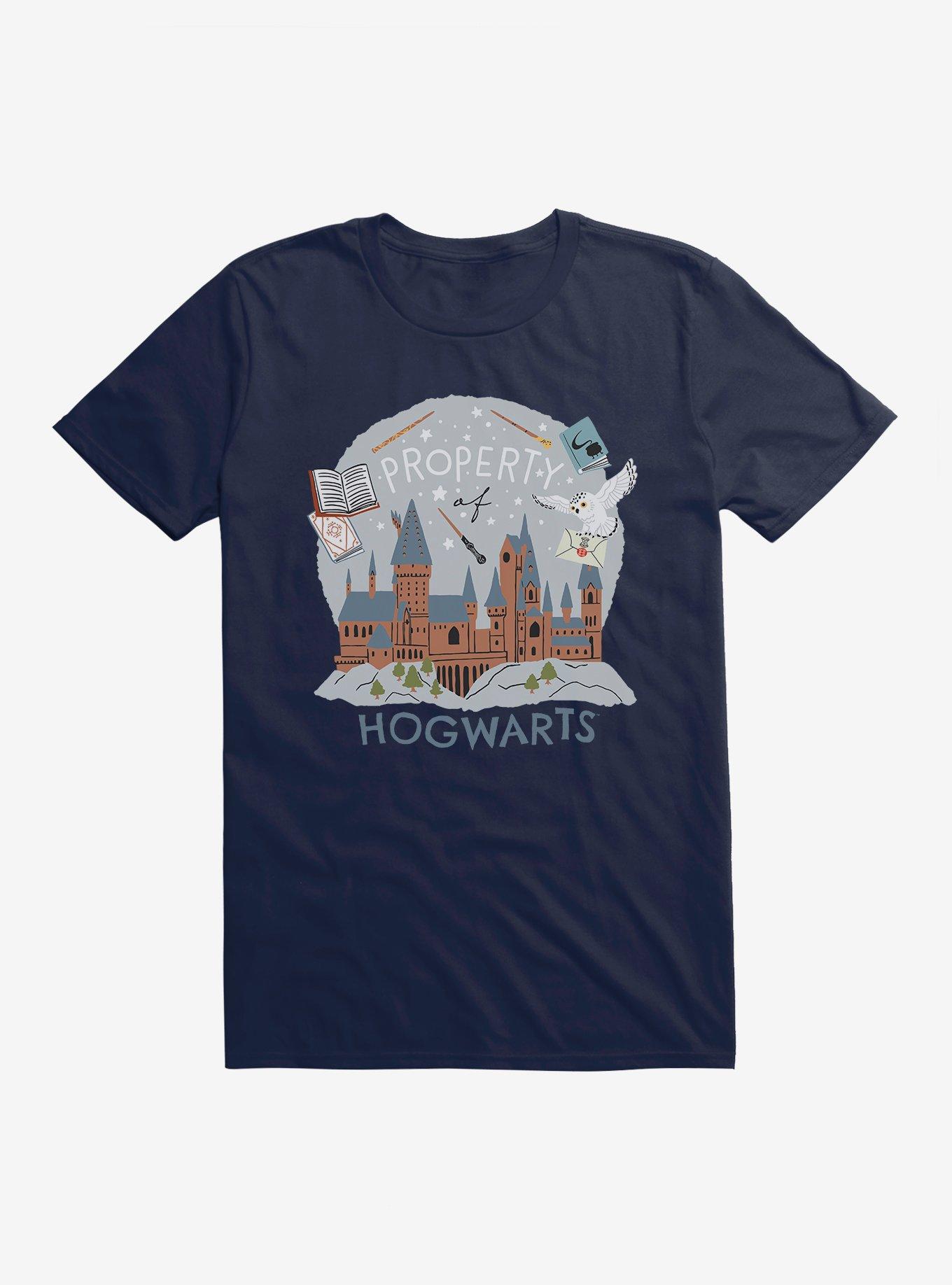 Harry Potter Hedwig Property Of Hogwarts T-Shirt, MIDNIGHT NAVY, hi-res