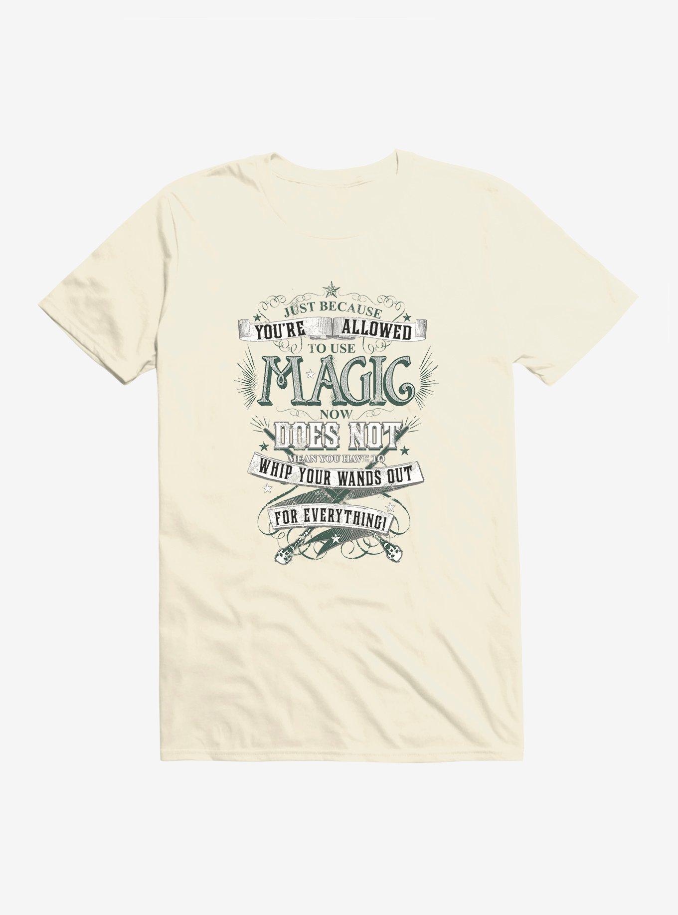 Harry Potter BW Wands Out Quote T-Shirt, , hi-res