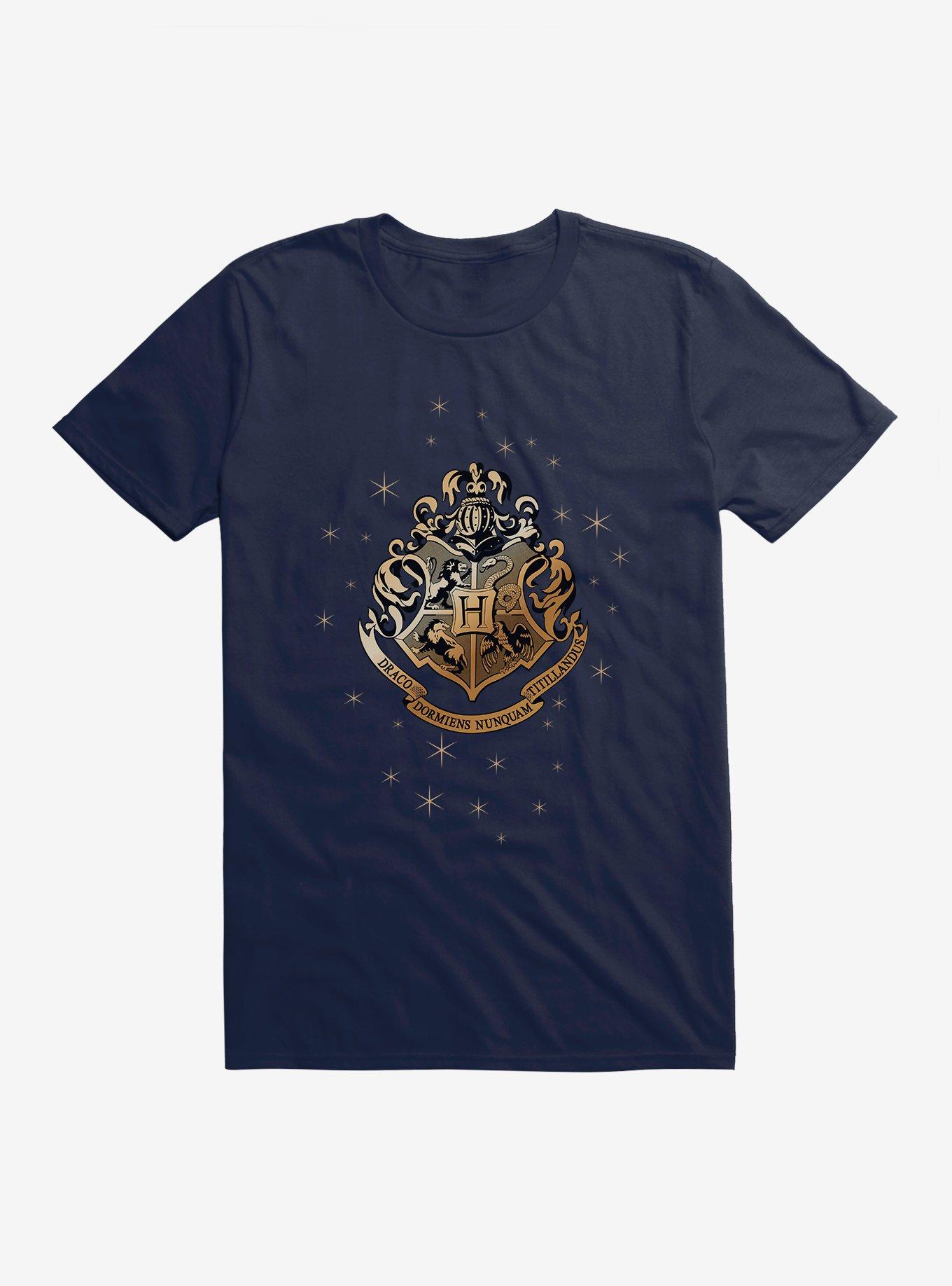 Harry Potter Hogwarts Emblem T-Shirt, MIDNIGHT NAVY, hi-res