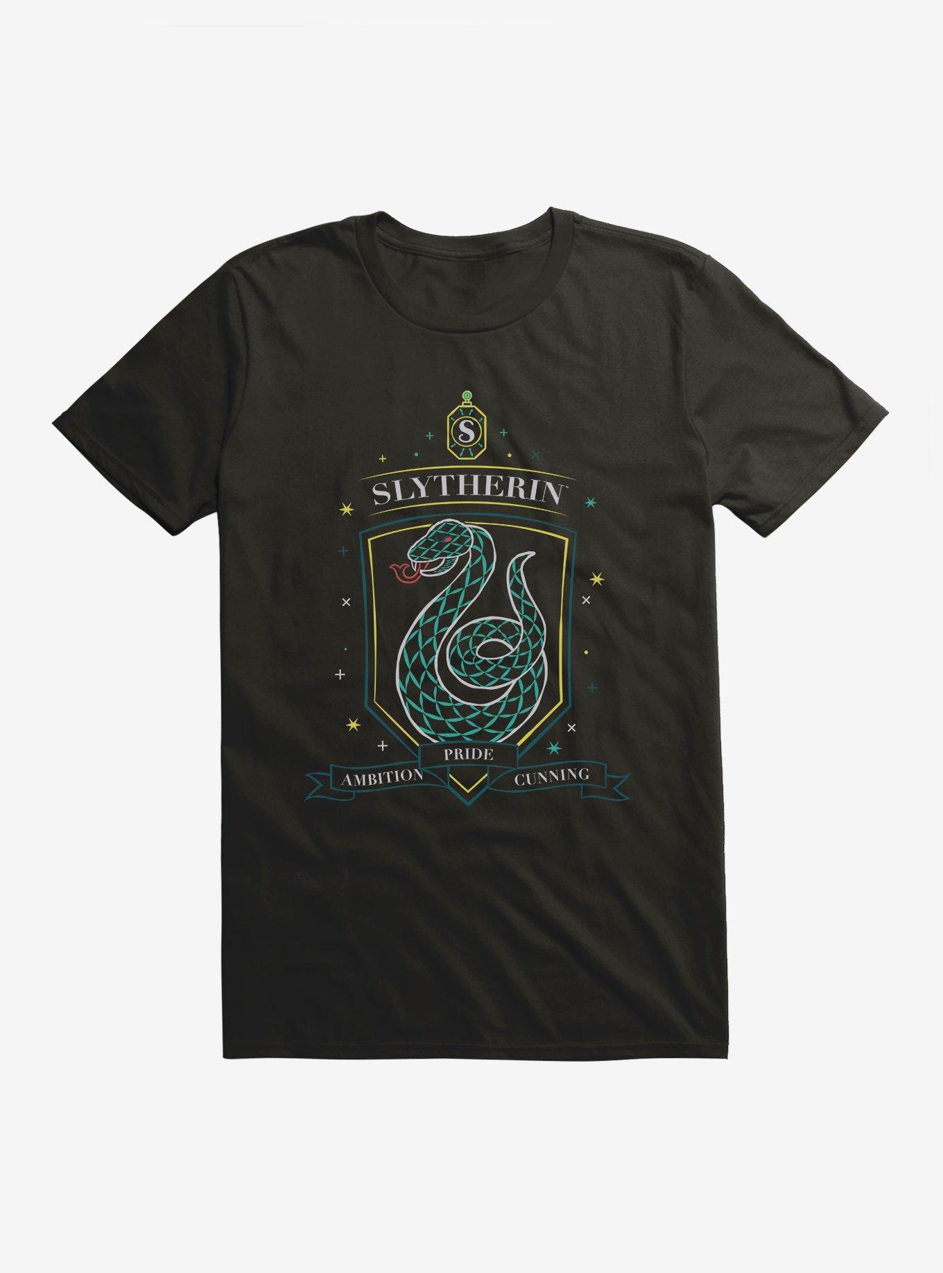 Harry Potter Slytherin Sketch Shield T-Shirt, BLACK, hi-res