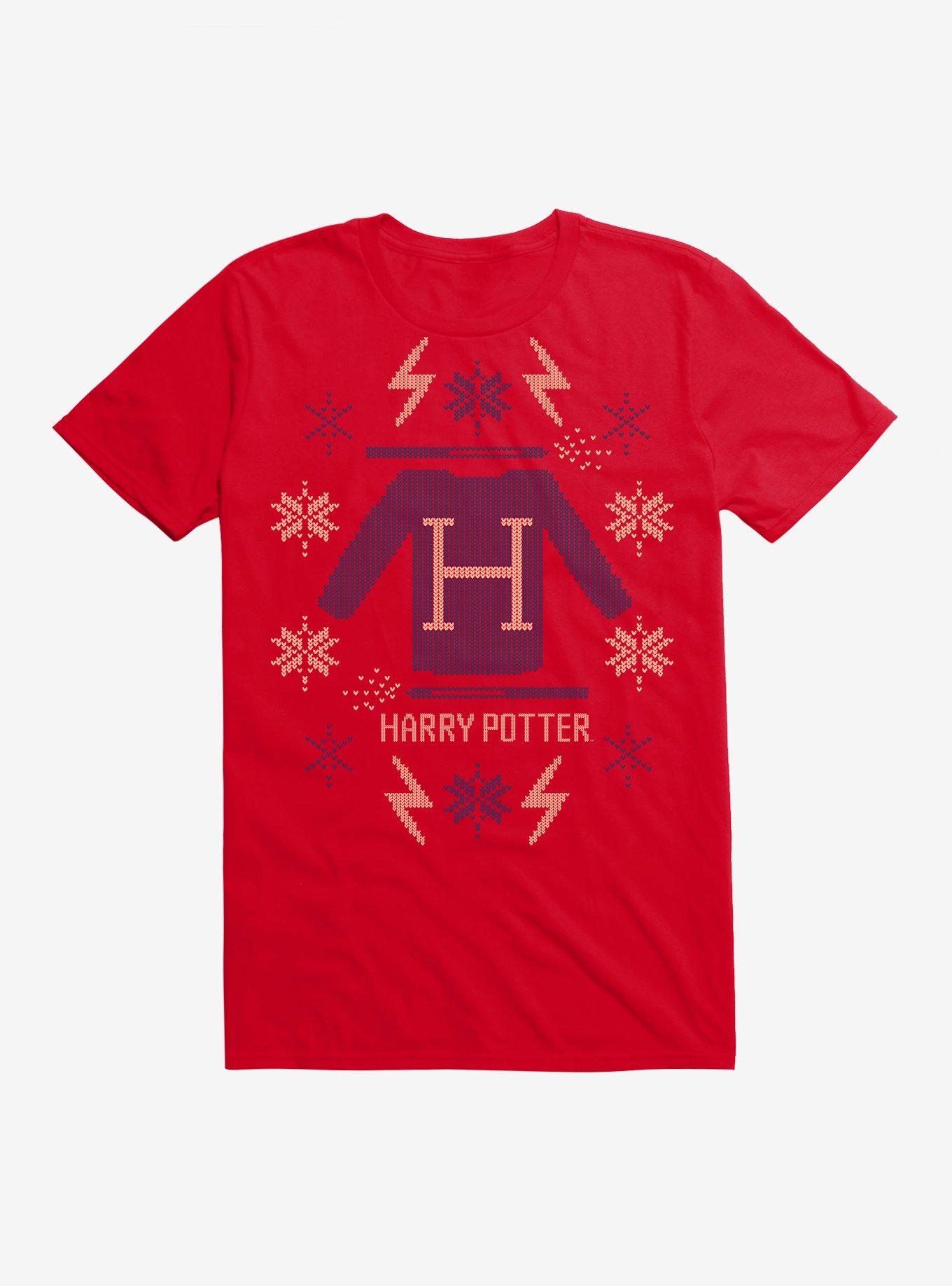 Harry Potter Christmas Sweater Design T-Shirt, , hi-res