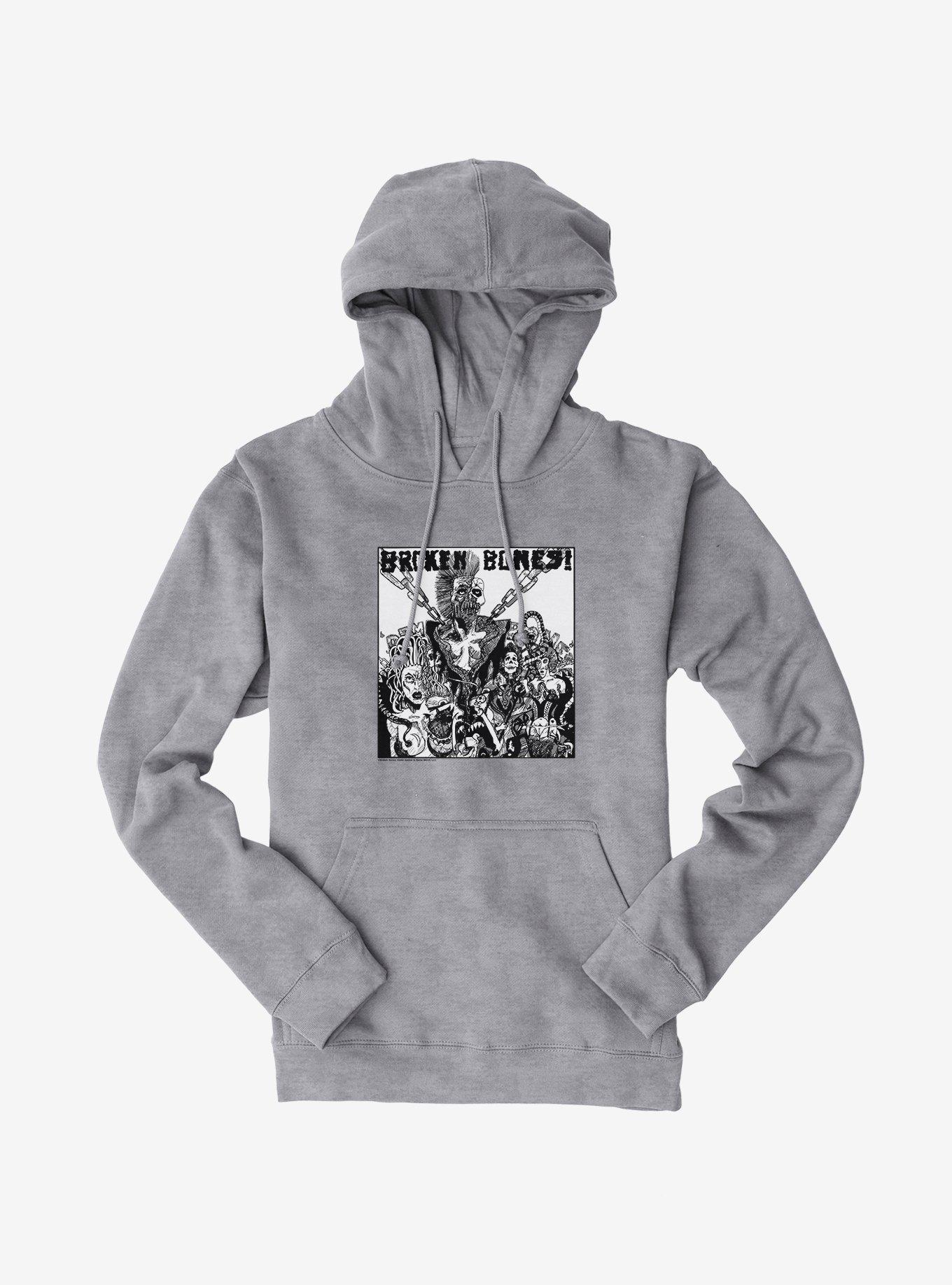 Broken Bones Dem Bones Album Cover Hoodie, SPORT GRAY, hi-res