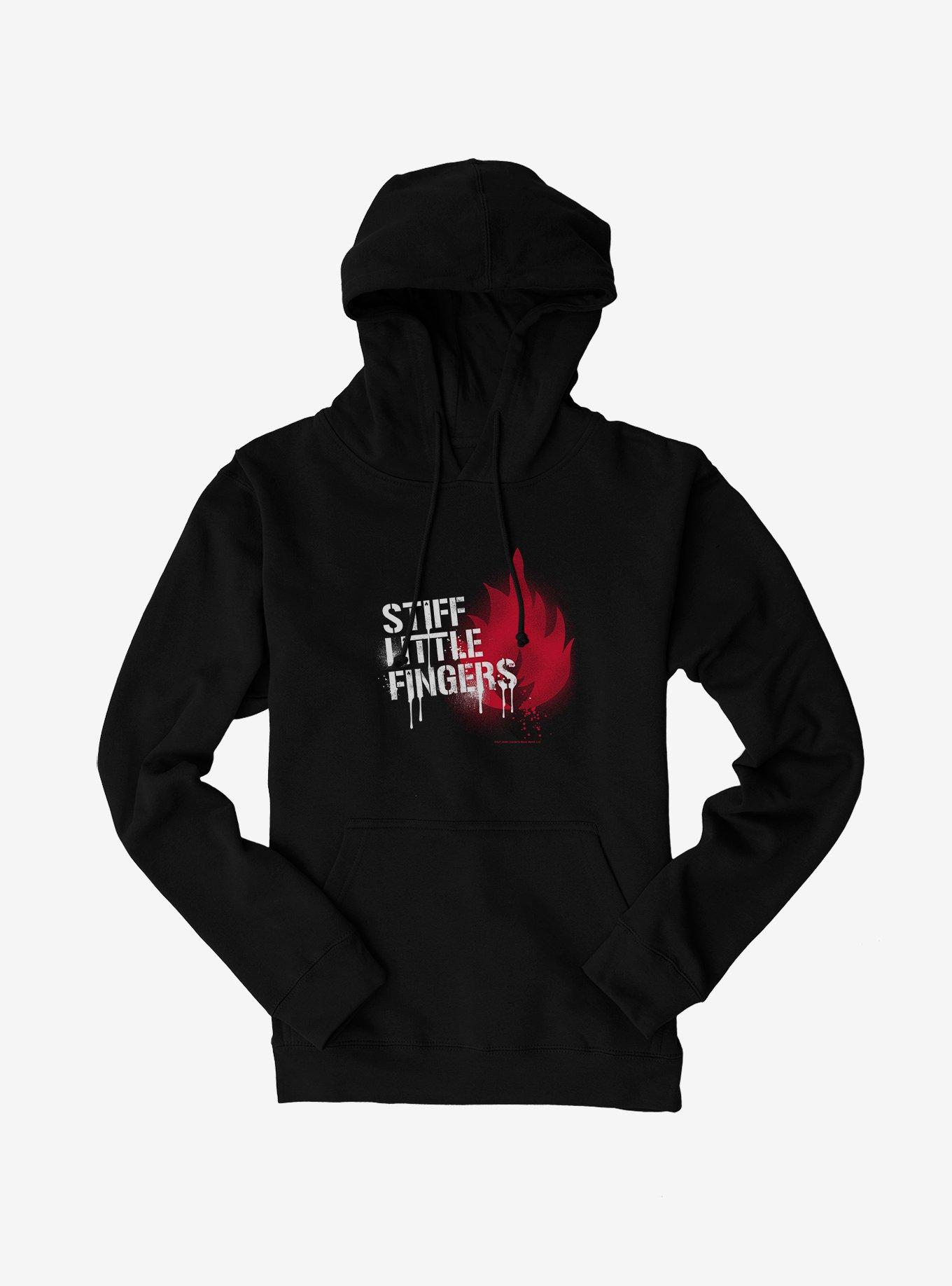 Stiff Little Fingers Inflammable Material Hoodie, BLACK, hi-res