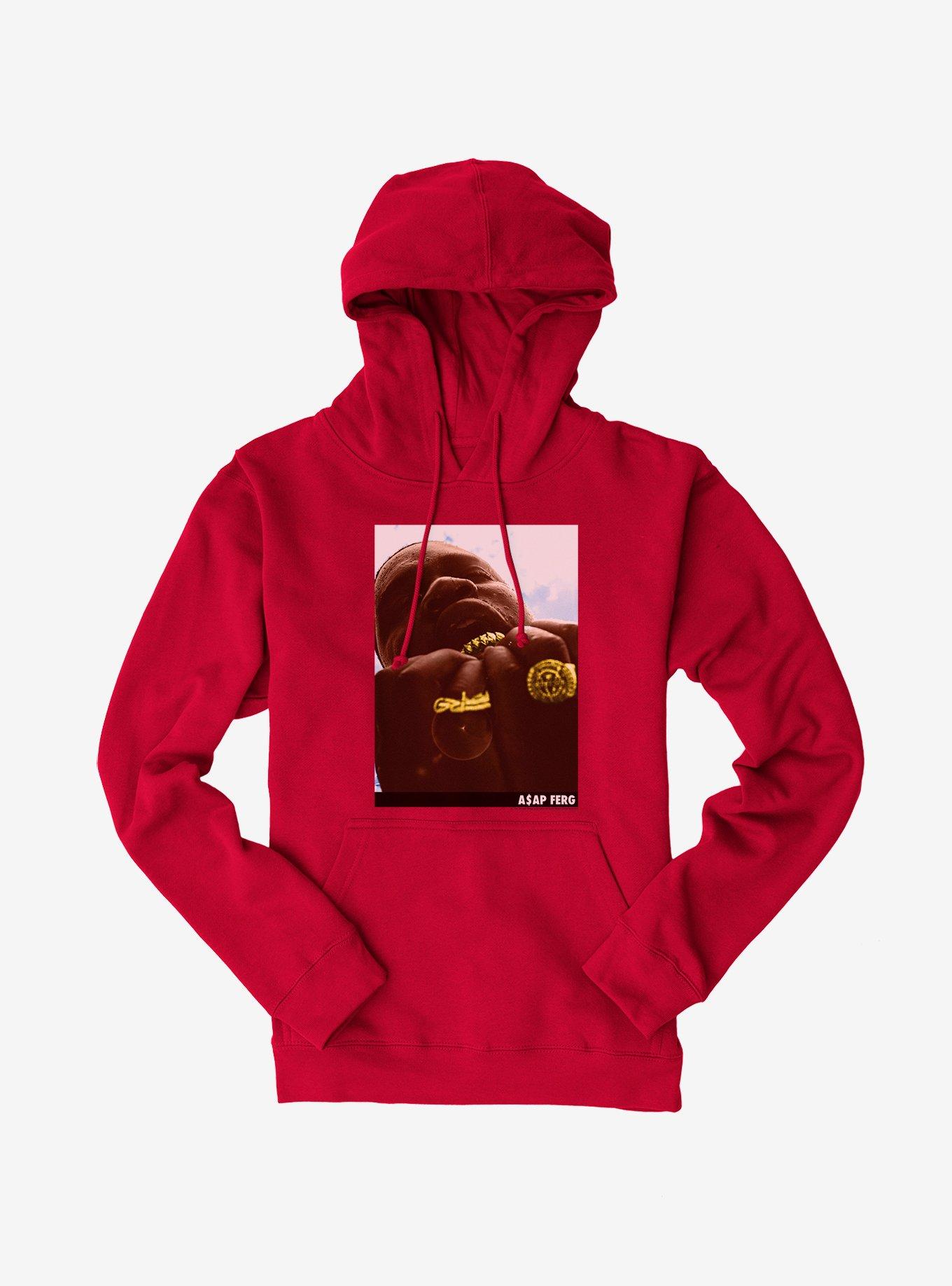 A$AP Ferg Grillz Hoodie, RED, hi-res