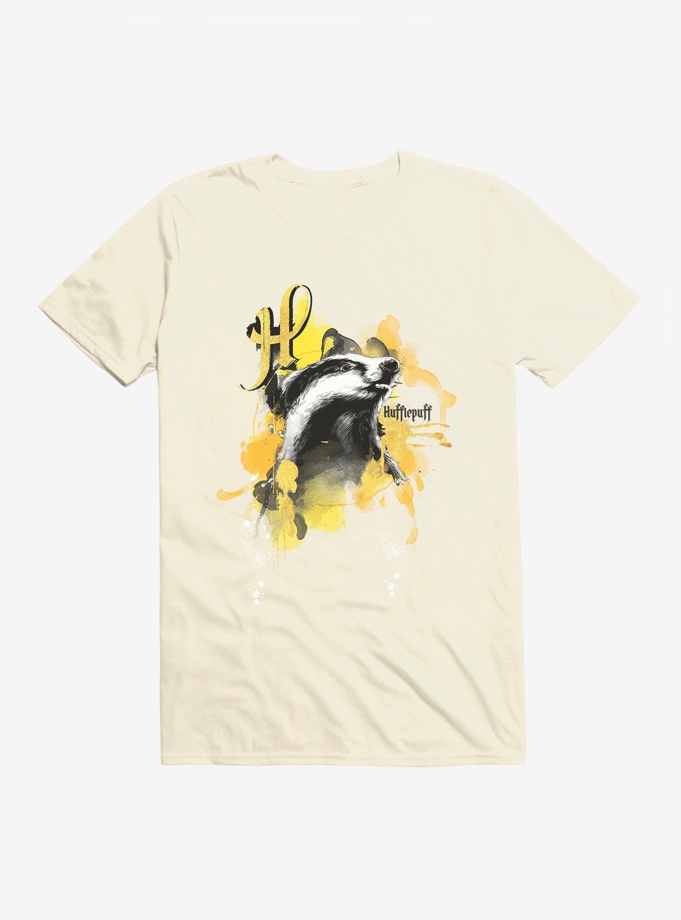 Harry Potter Hufflepuff Paint Splatter T-Shirt