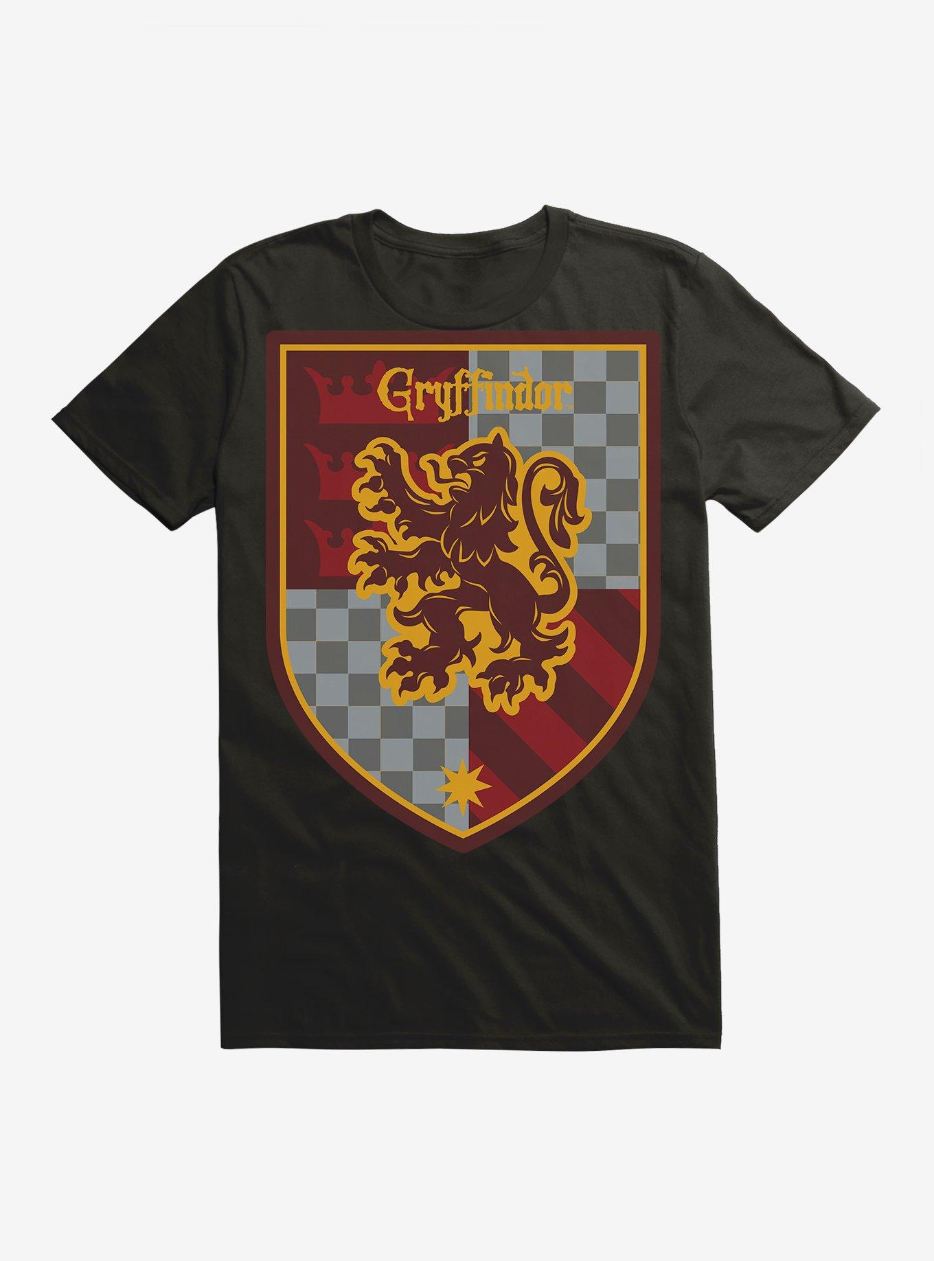 Harry Potter Gryffindor Patterned Logo T-Shirt