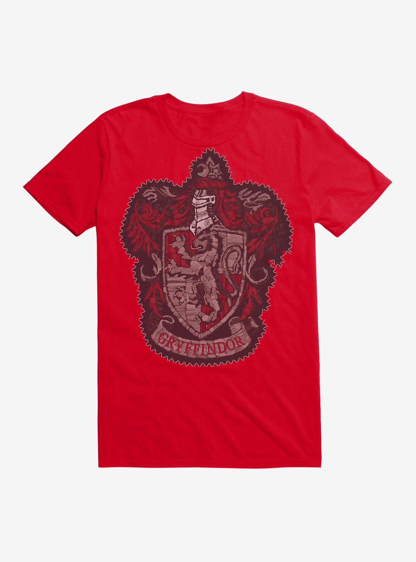 T-shirt Harry Potter Gryffindor - Blason Officiel - Taille Enfant 7/8 Ans, Couleur Mangue - Neuf Sans étiquette