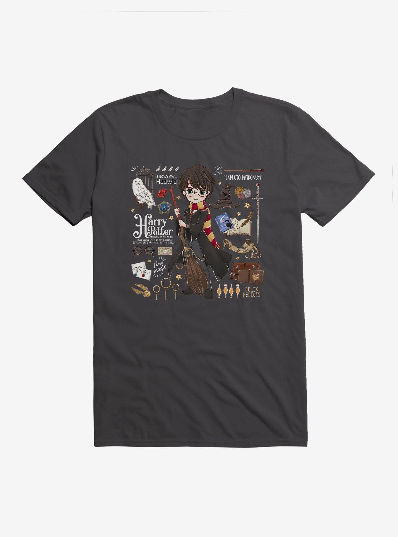 Harry Potter Stylized Harry Icons T-Shirt, HEAVY METAL, hi-res