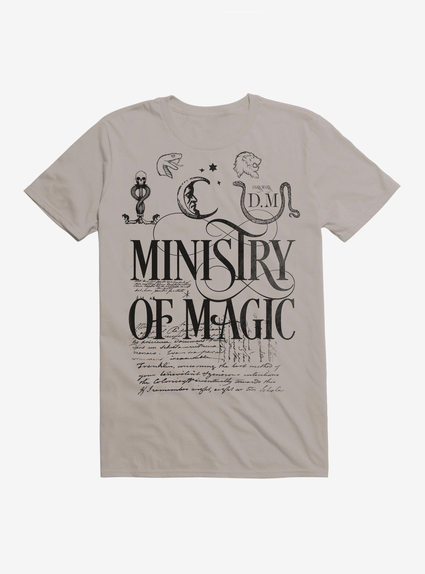 Harry Potter Ministry Of Magic Text T-Shirt