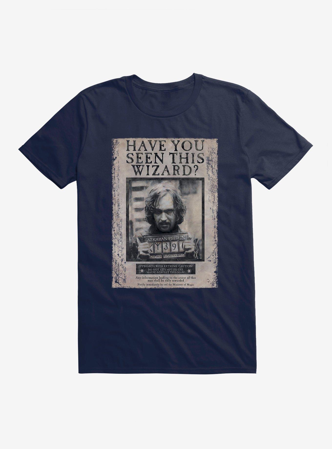 Harry Potter Sirius Black Wanted Poster T-Shirt, MIDNIGHT NAVY, hi-res