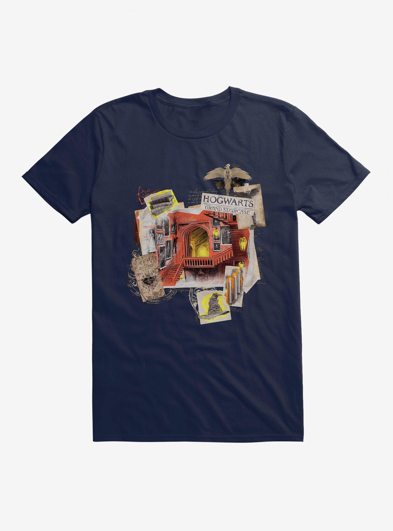Harry Potter Hogwarts Staircase Collage T-Shirt, , hi-res