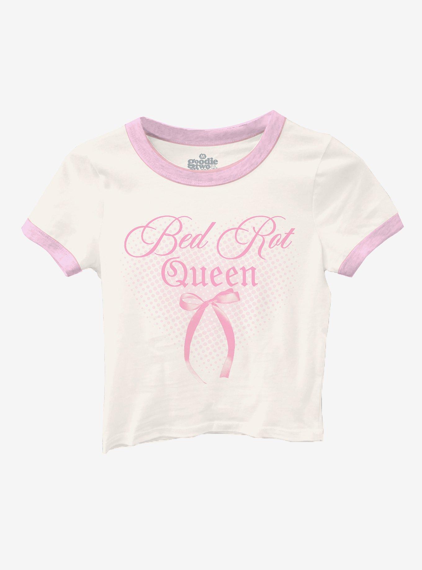 Bed Rot Queen Girls Ringer Baby T-Shirt By Goodie Two Sleeves