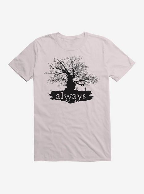 Harry Potter Always Tree Extra Soft Light Grey T-Shirt - GREY | Hot Topic